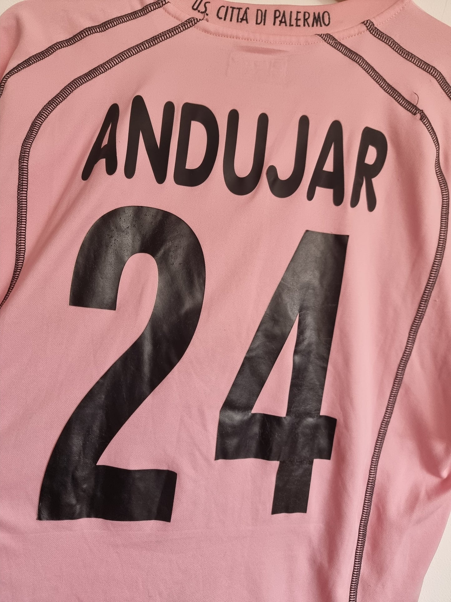 Lotto Palermo 05/06 'Andujar 24' Player Issue Home / Goalkeeper Shirt XXL