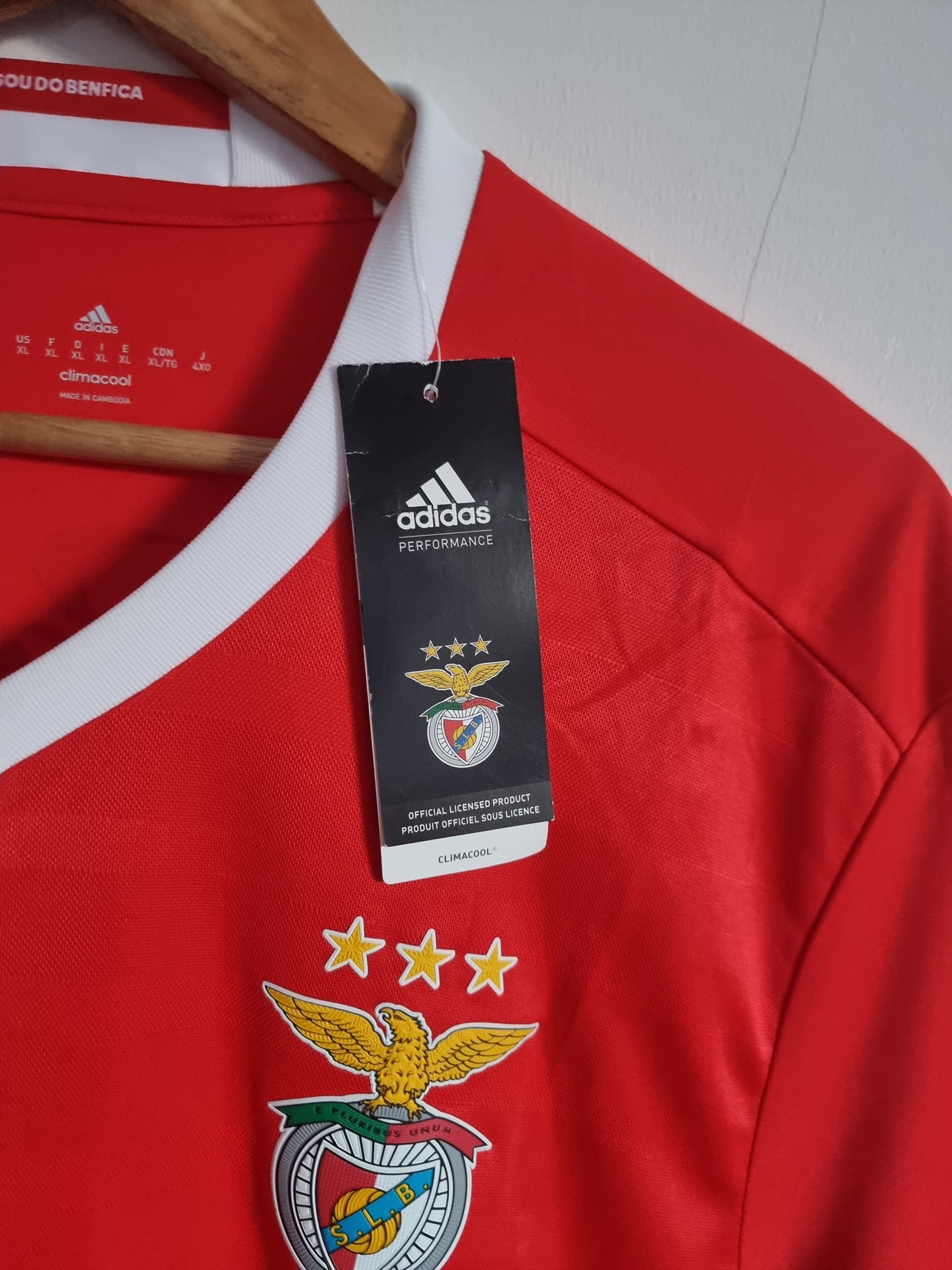 Adidas Deadstock Benfica 16/17 Home Shirt XL