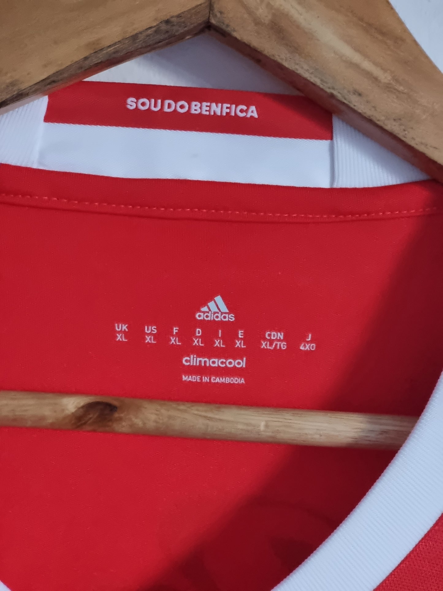 Adidas Deadstock Benfica 16/17 Home Shirt XL