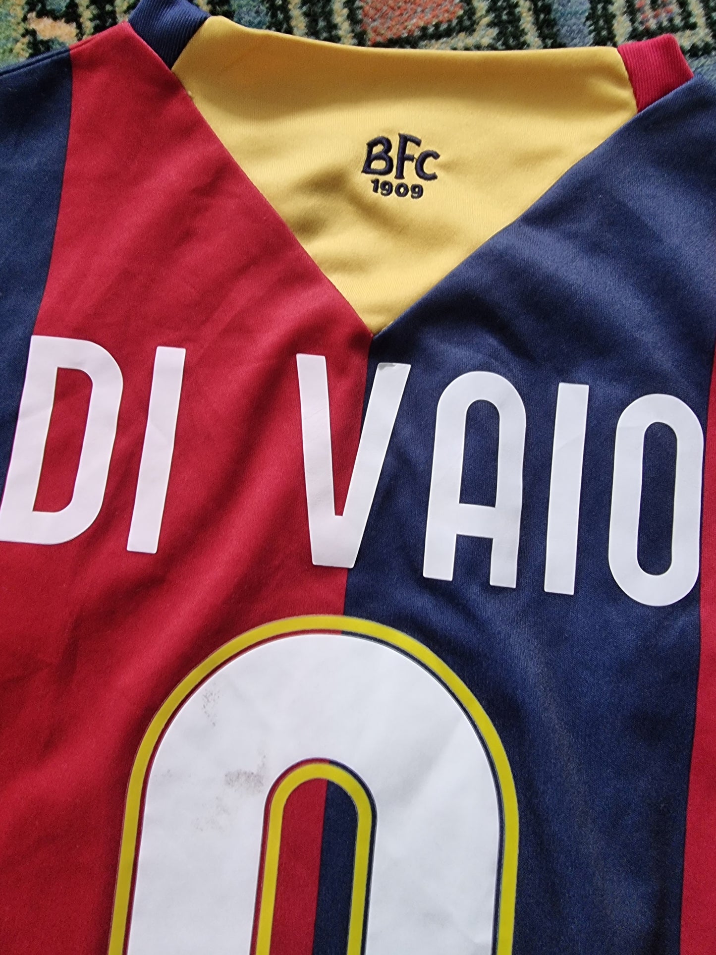 Macron Bologna 11/12 'Di Vaio 9' Home Shirt Large