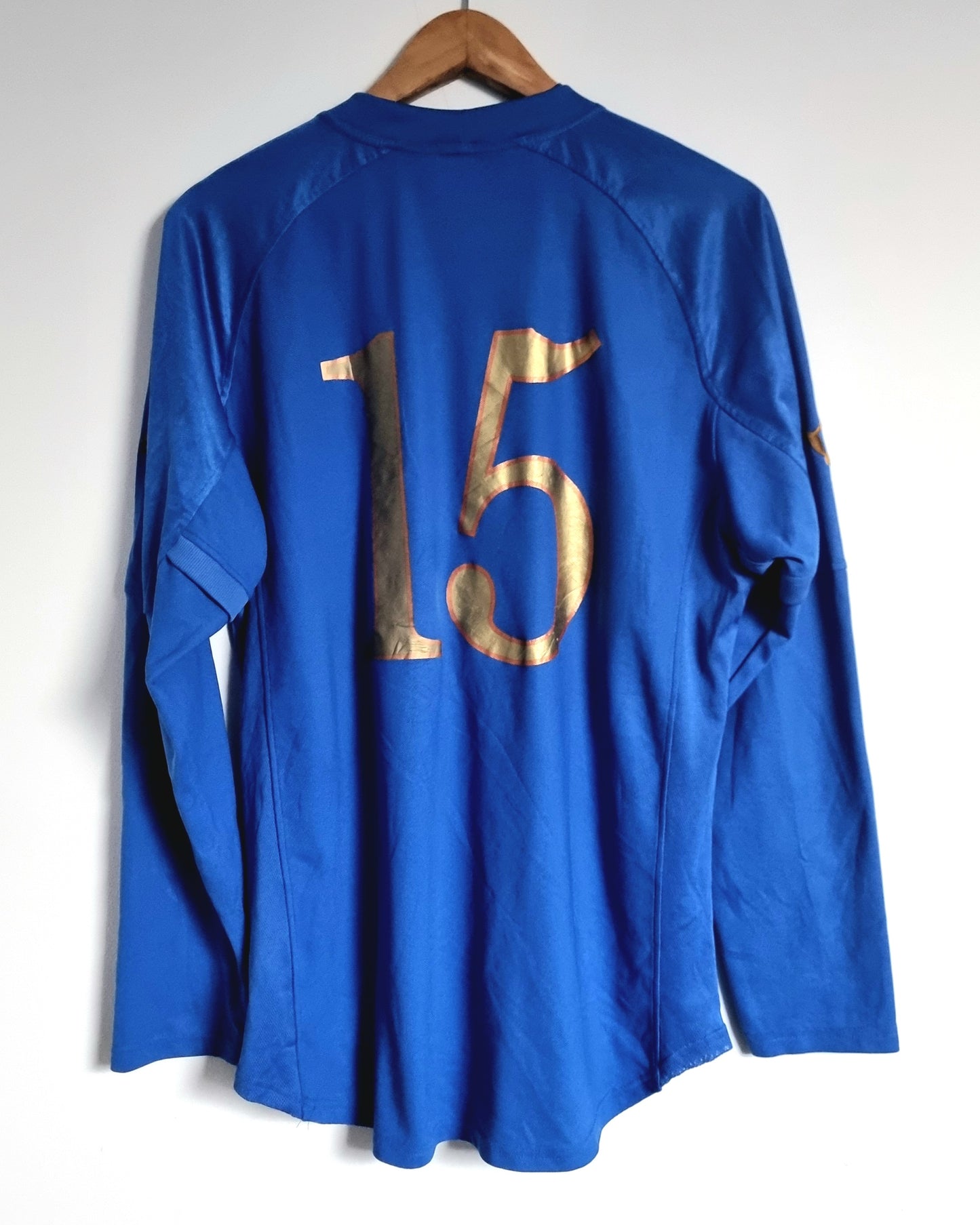 Puma Italy 04/06 Match Issue Long Sleeve Home Shirt XL