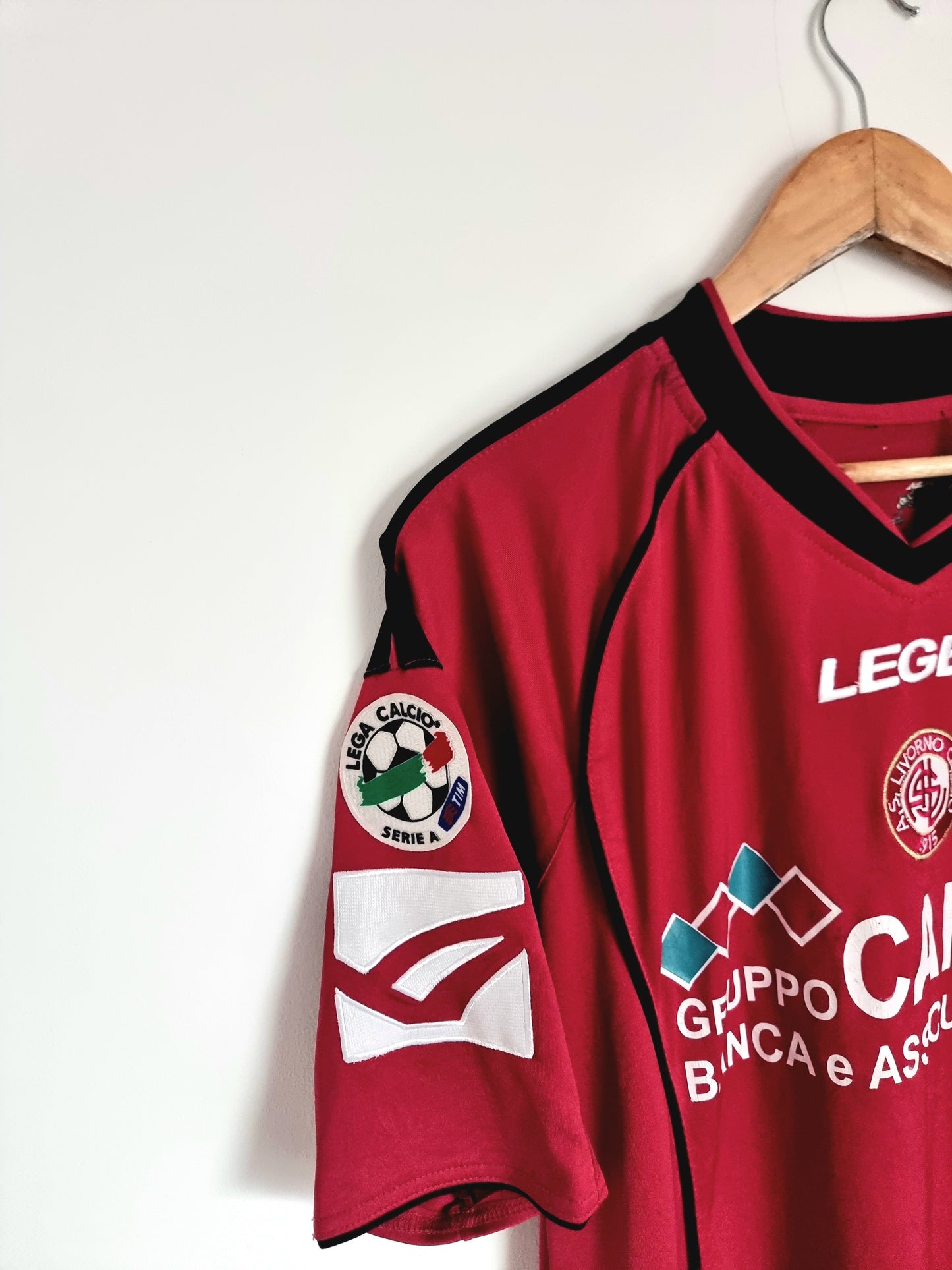 Legea Livorno 07/08 'De Vezze 11' Match Issue Home Shirt Large