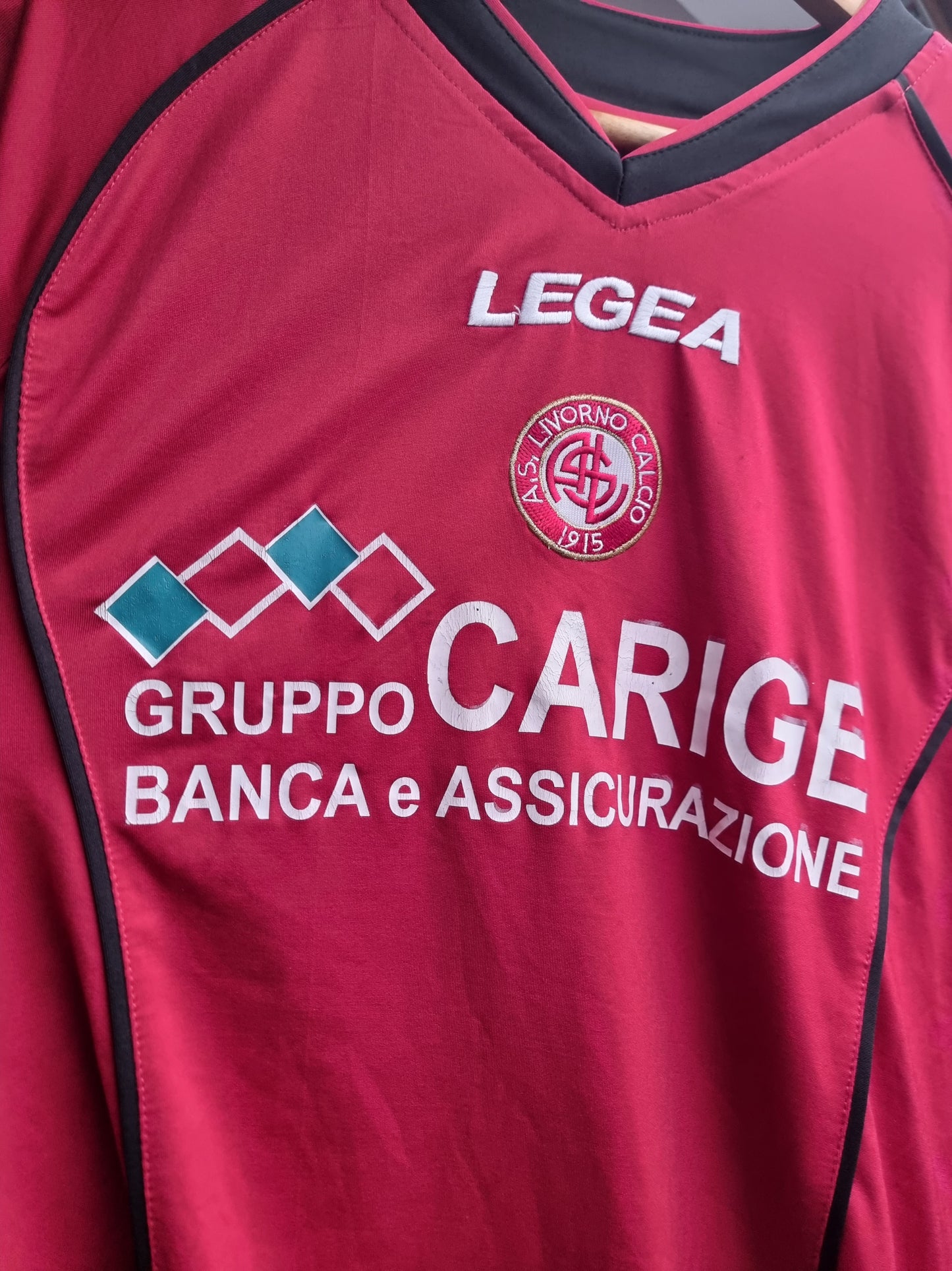 Legea Livorno 07/08 'De Vezze 11' Match Issue Home Shirt Large