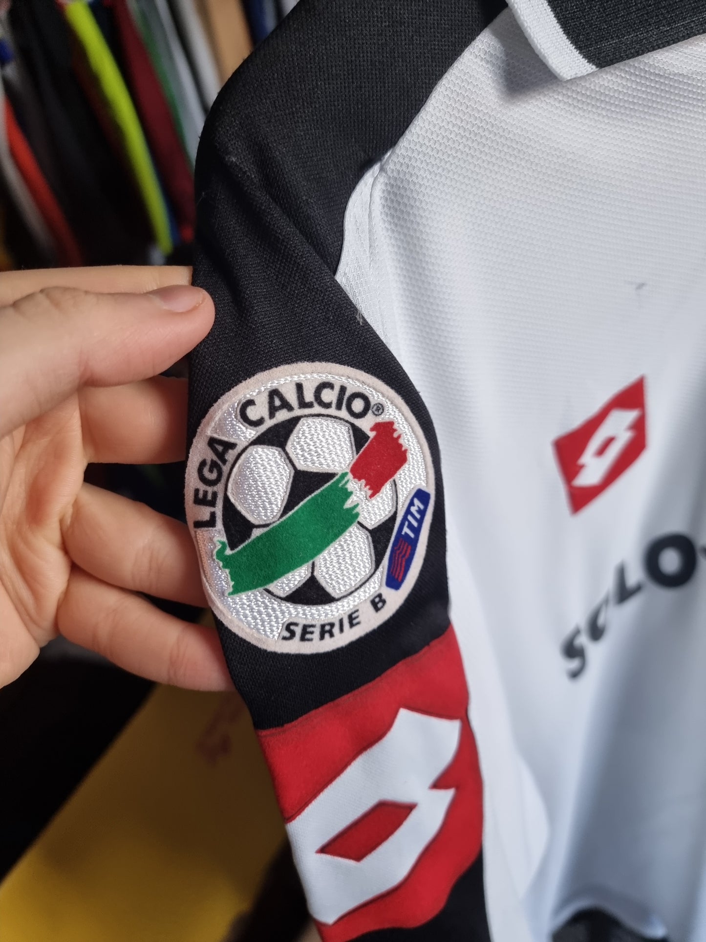 Lotto A.C. Cesena 04/05 'Ficagna 6' Long Sleeve Match Issue Home Shirt XL