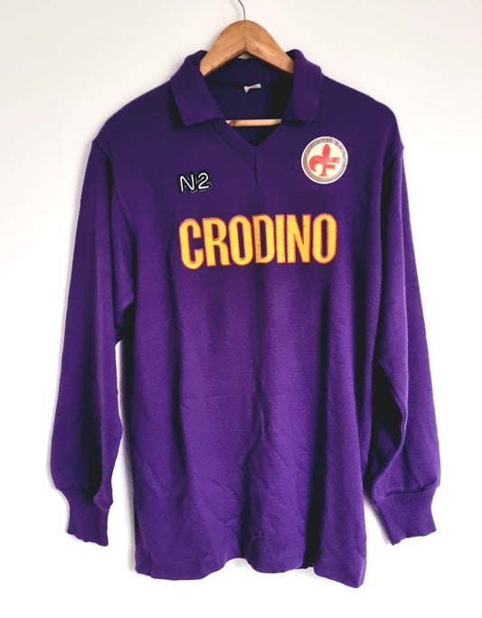 N2 Fiorentina 87/88 '10 (Baggio)' Player Issue Long Sleeve Home Shirt Large