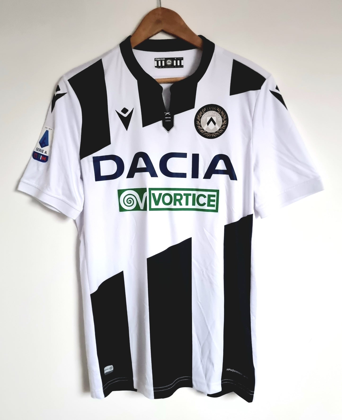 Macron Udinese 19/20 'R. De Paul 10' Player Issue Shirt Medium