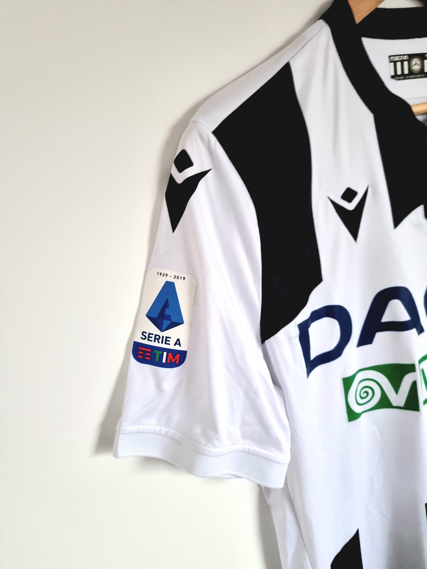 Macron Udinese 19/20 'R. De Paul 10' Player Issue Shirt Medium