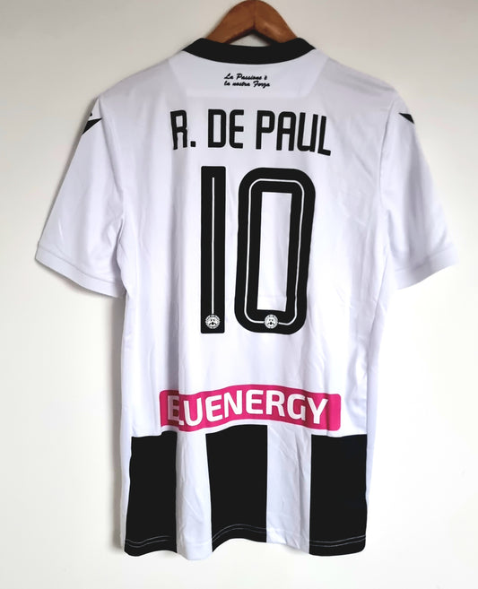 Macron Udinese 19/20 'R. De Paul 10' Player Issue Shirt Medium