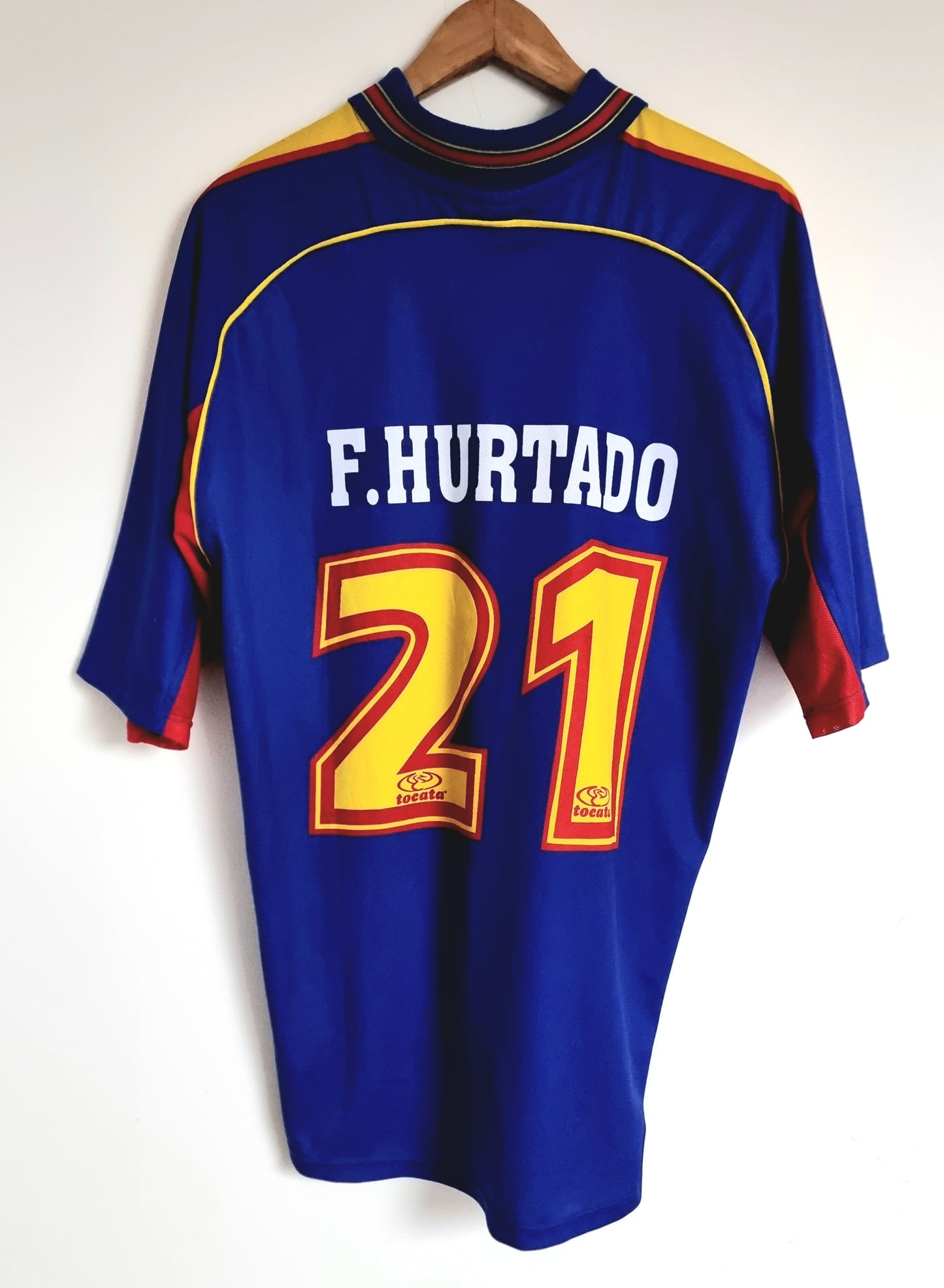 Tocata Deportivo Pasto 00/01 'F.Hurtado 21' Match Issue Away Shirt XL