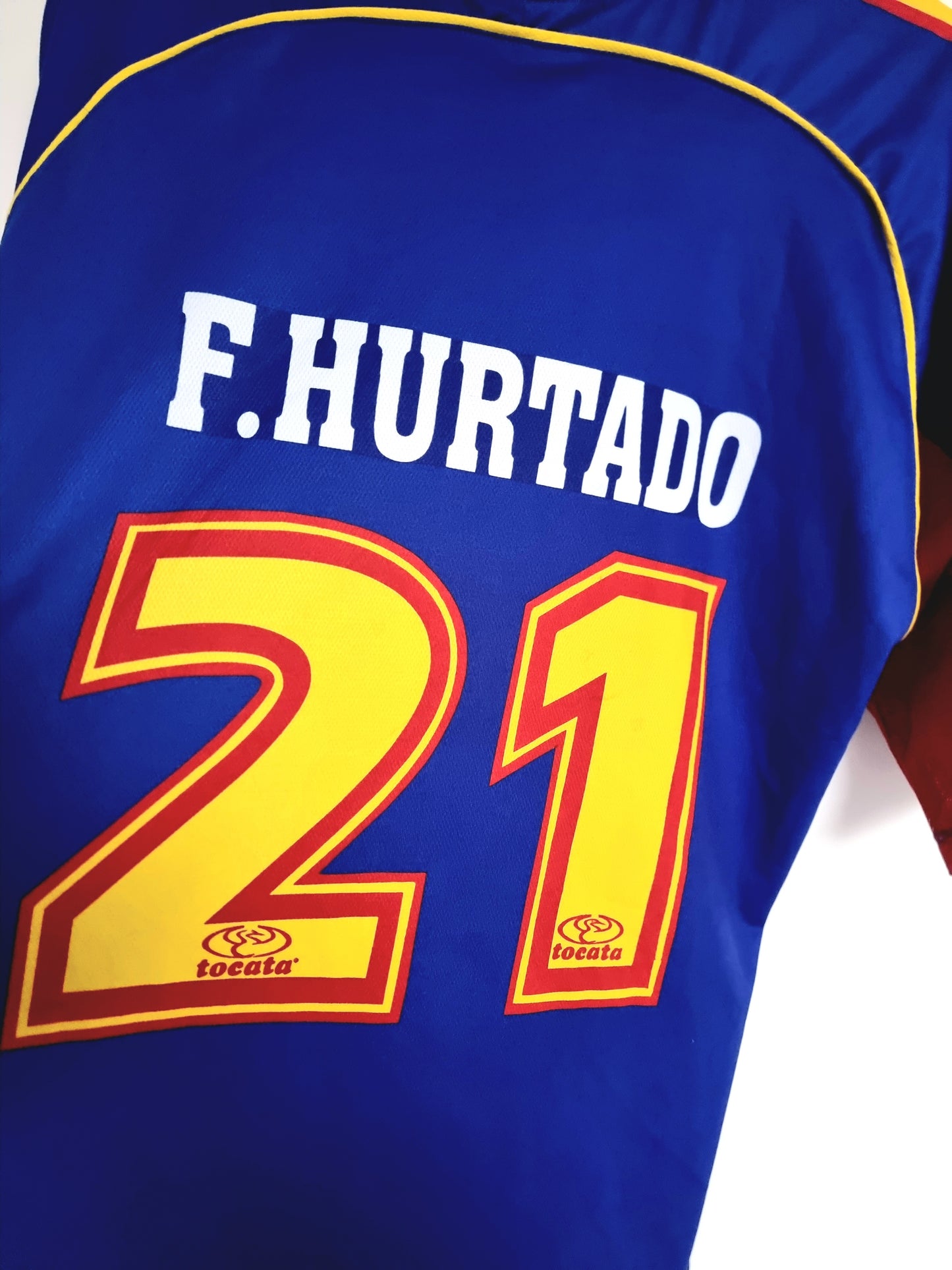 Tocata Deportivo Pasto 00/01 'F.Hurtado 21' Match Issue Away Shirt XL