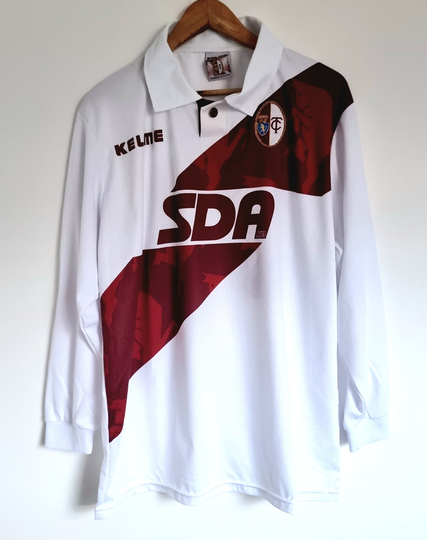 Kelme Torino 98/99 Long Sleeve Player Issue Away Shirt XL