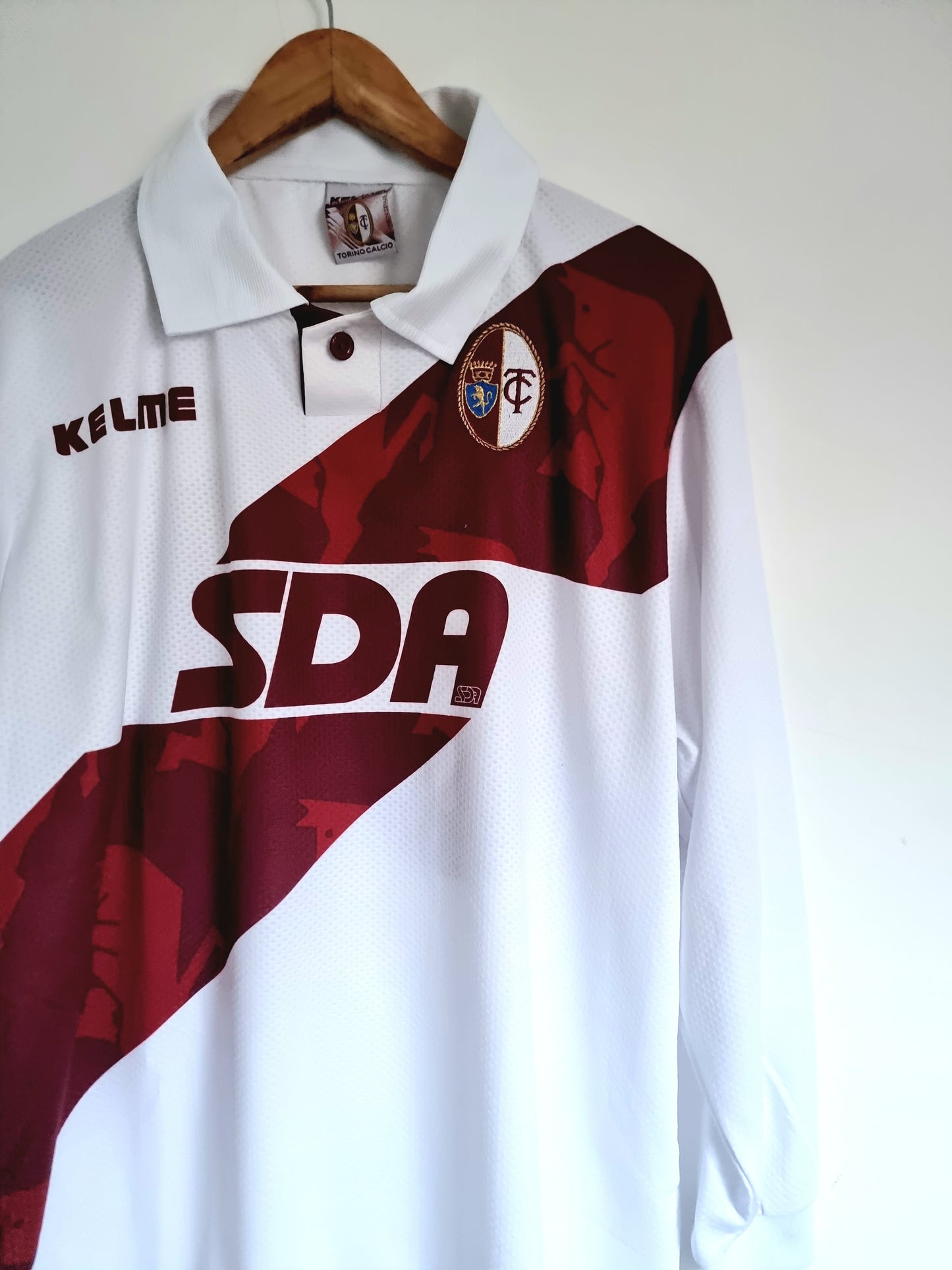 Kelme Torino 98/99 Long Sleeve Player Issue Away Shirt XL