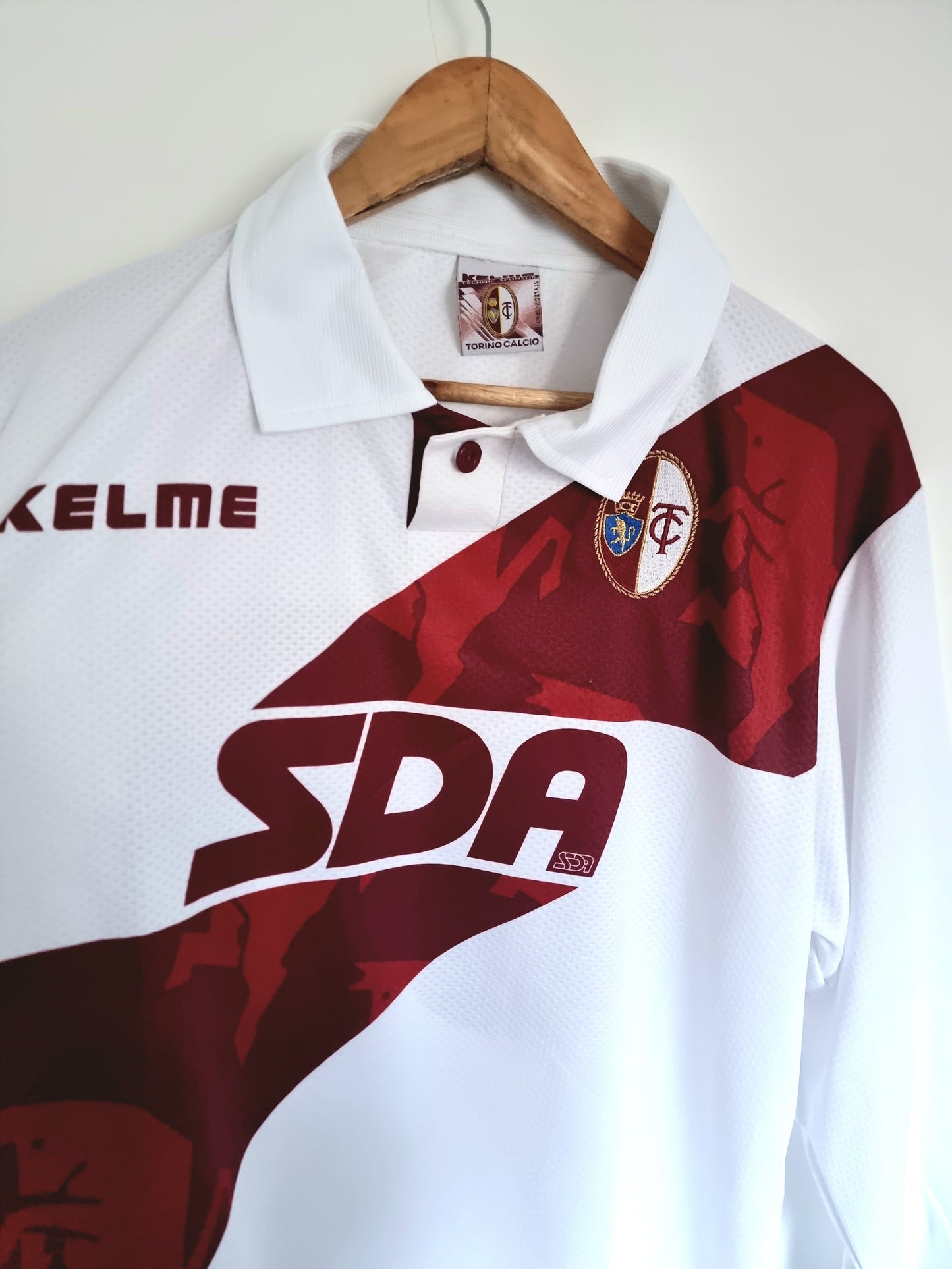 Kelme Torino 98/99 Long Sleeve Player Issue Away Shirt XL