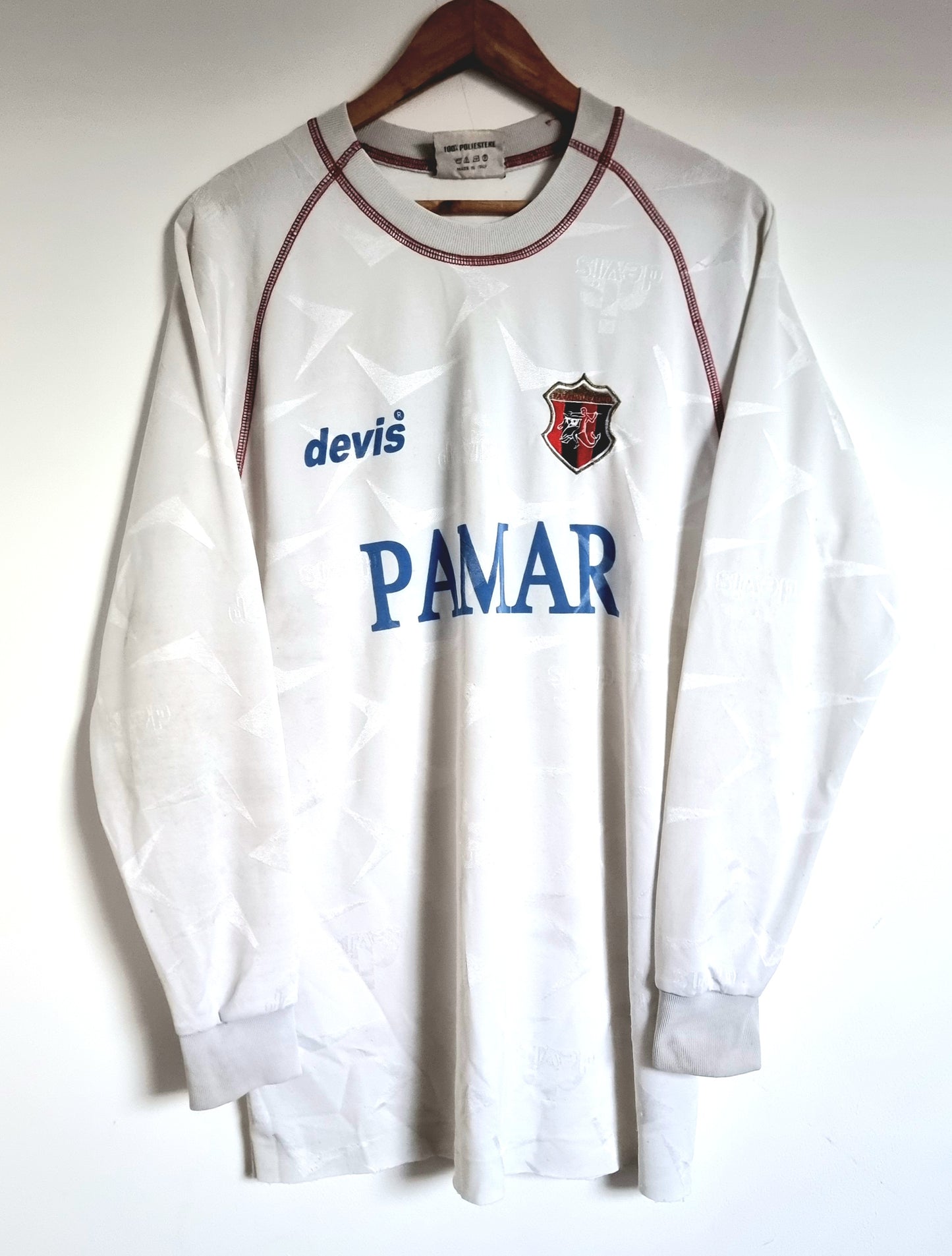 Devis Taranto Calcio 01/02 Match Issue Primavera Long Sleeve Away Shirt XL