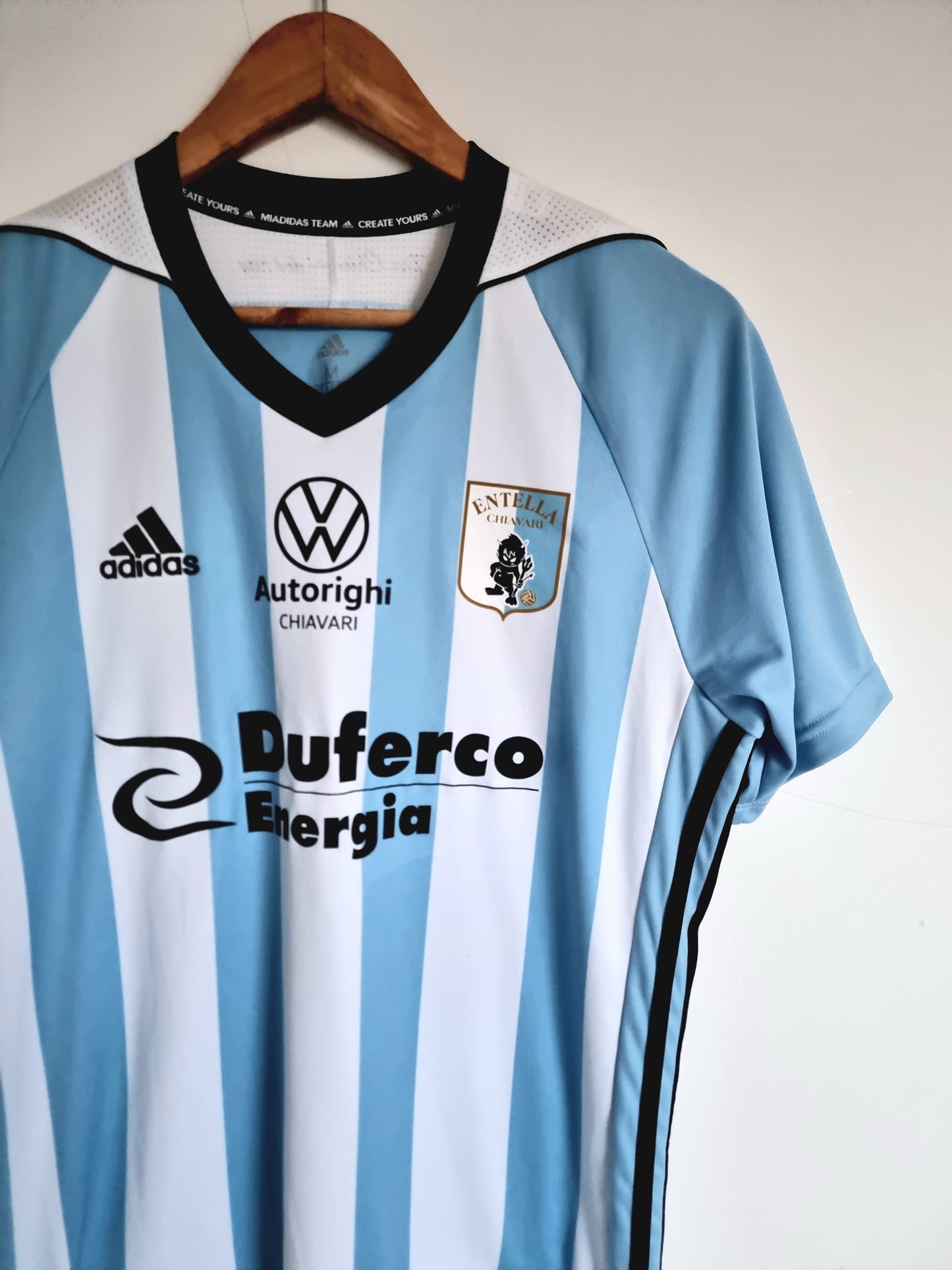 Adidas Virtus Entella 21/22 'Palmieri 27' Player Issue Home Shirt Medium