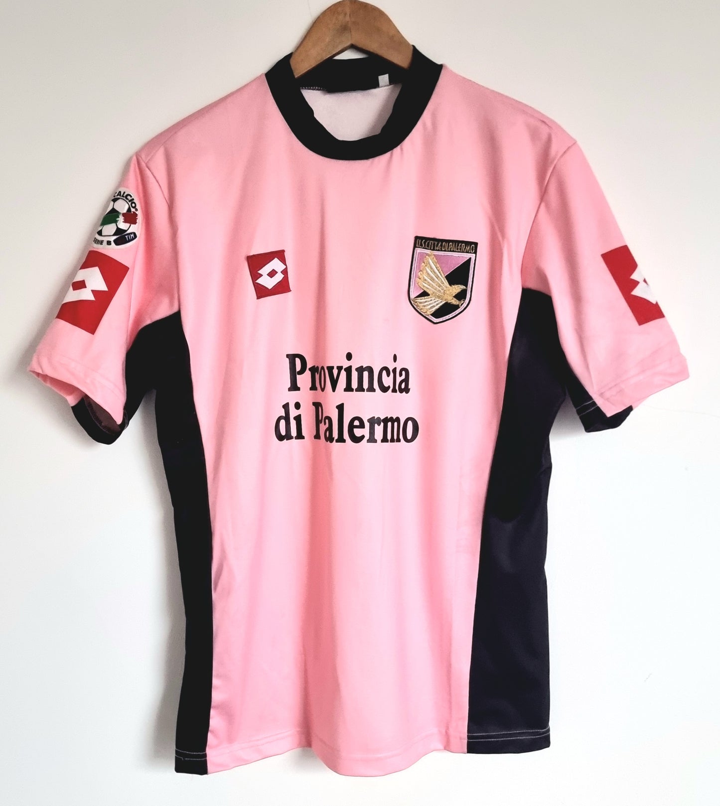 Lotto Palermo 03/04 'Atzori 4' Signed Match Issue Home Shirt Large