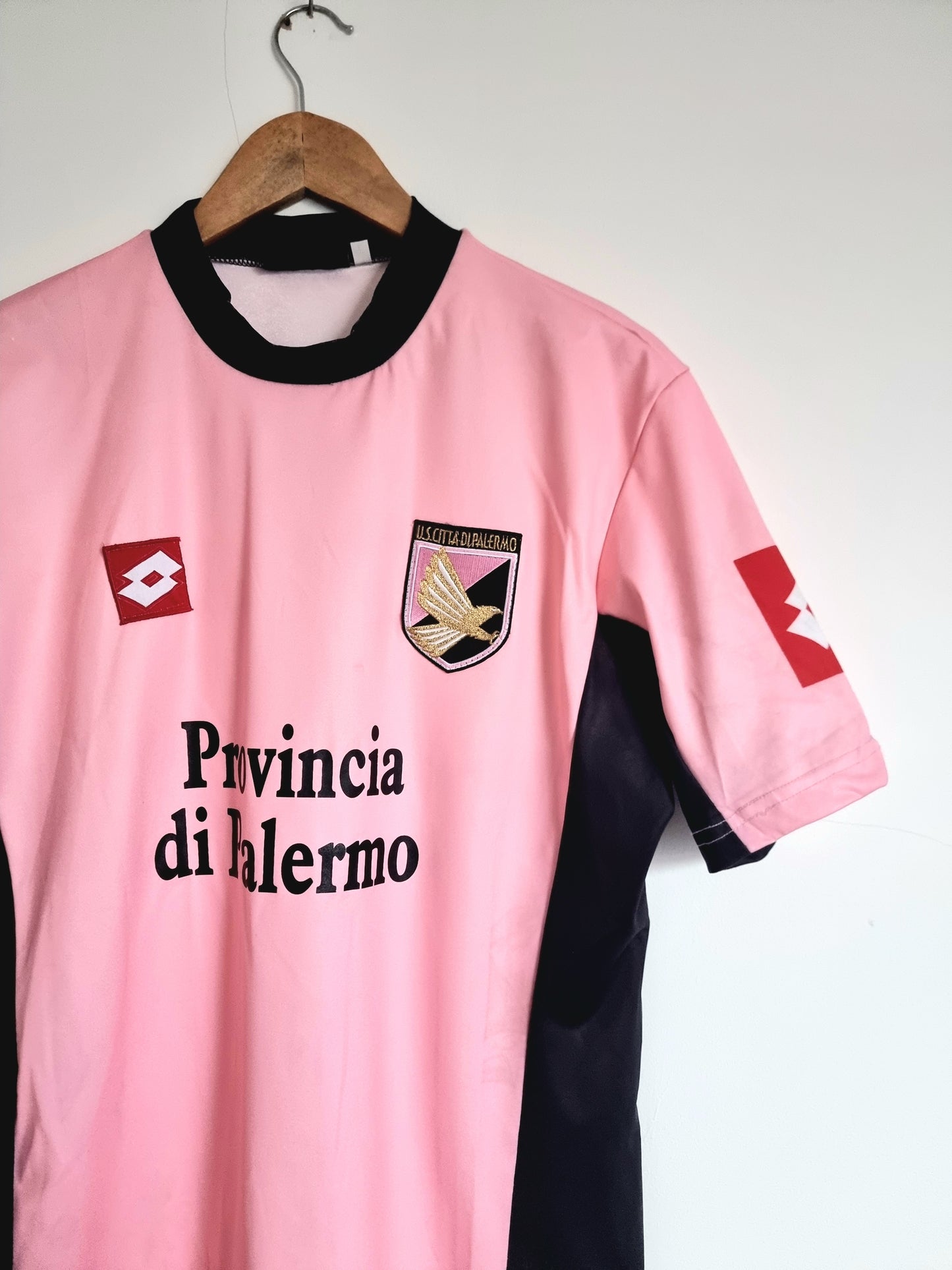 Lotto Palermo 03/04 'Atzori 4' Signed Match Issue Home Shirt Large