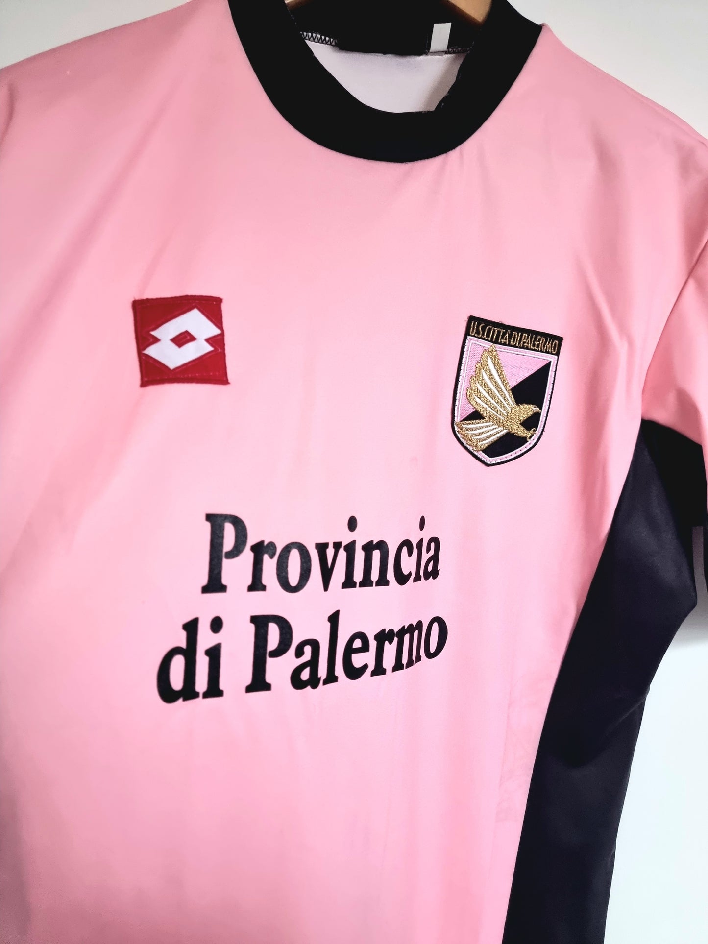 Lotto Palermo 03/04 'Atzori 4' Signed Match Issue Home Shirt Large