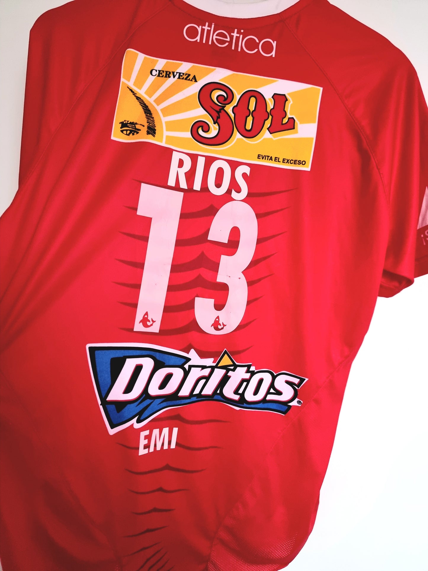Atletica Tiburones Rojos Veracruz 07/08 'Rios 13' Home Shirt Medium
