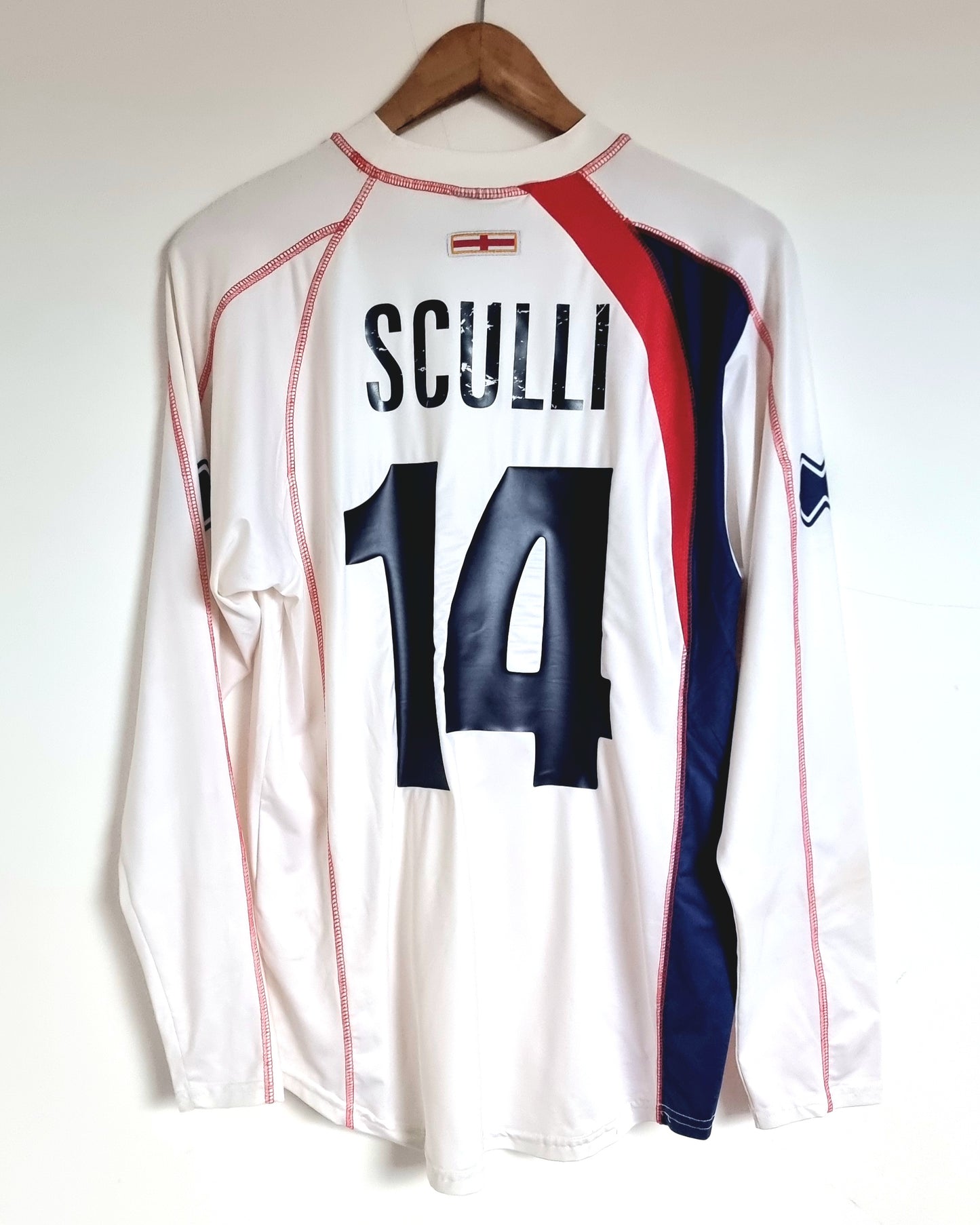 Errea Genoa 06/07 'Sculli 14' Long Sleeve Away Shirt Large