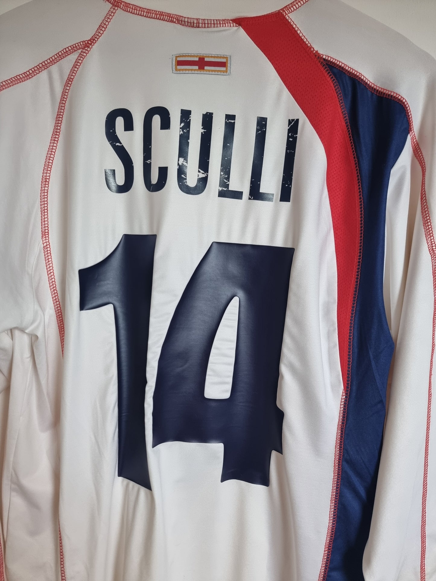 Errea Genoa 06/07 'Sculli 14' Long Sleeve Away Shirt Large