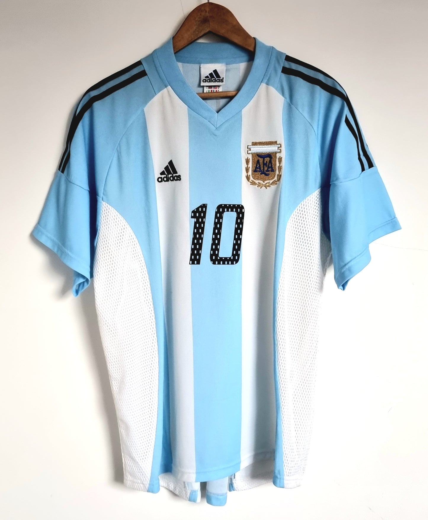 Adidas Argentina 02/04 'Ortega 10' Home Shirt Large