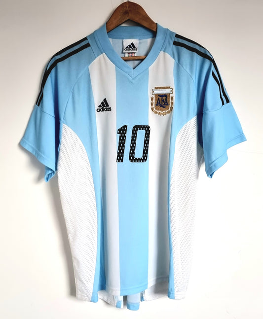 Adidas Argentina 02/04 'Ortega 10' Home Shirt Large