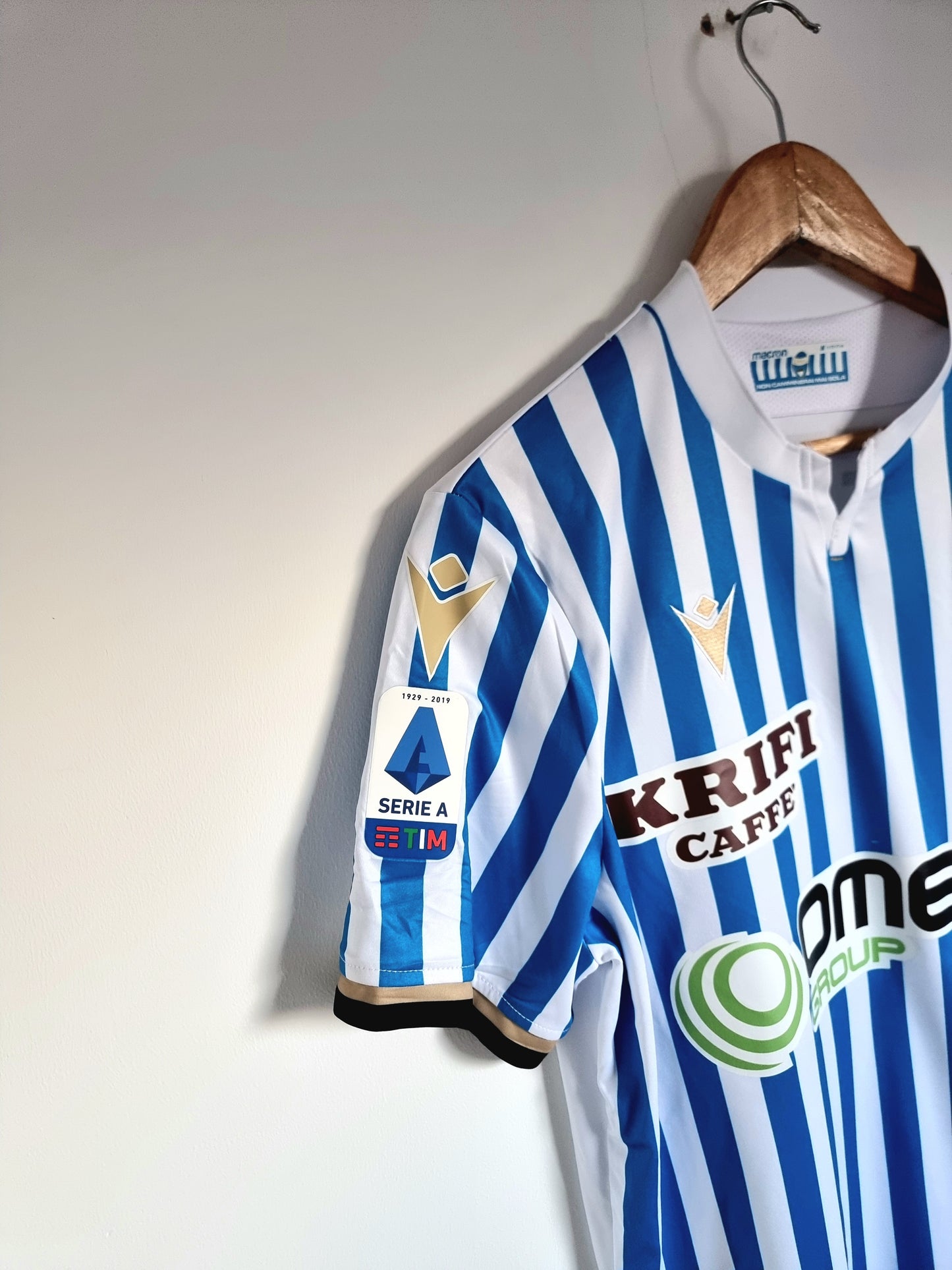 Macron SPAL 19/20 'Strefezza 21' Signed Match Issue Home Shirt Medium