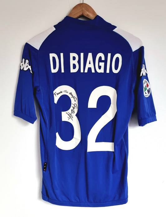 Kappa Brescia 04/05 'Di Biagio 32 ' Signed Home Shirt Large