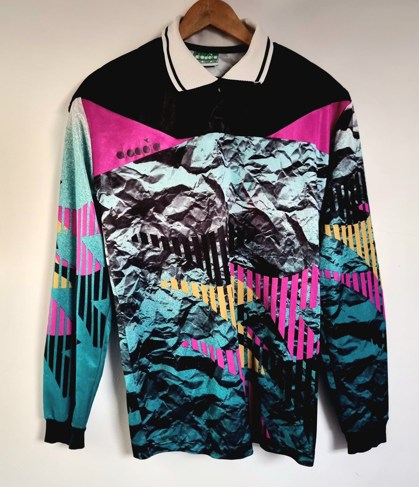 Diadora Vintage 90s Long Sleeve Goalkeeper Template Large