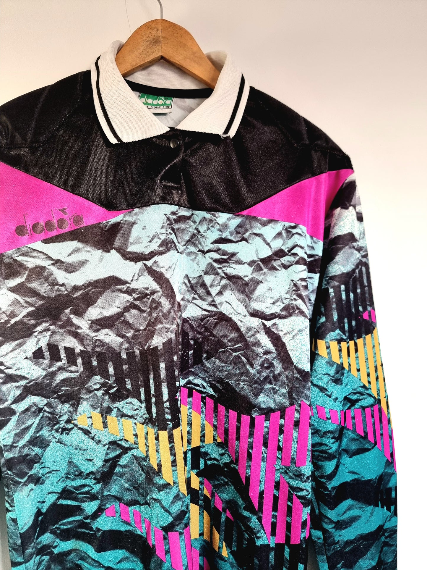 Diadora Vintage 90s Long Sleeve Goalkeeper Template Large