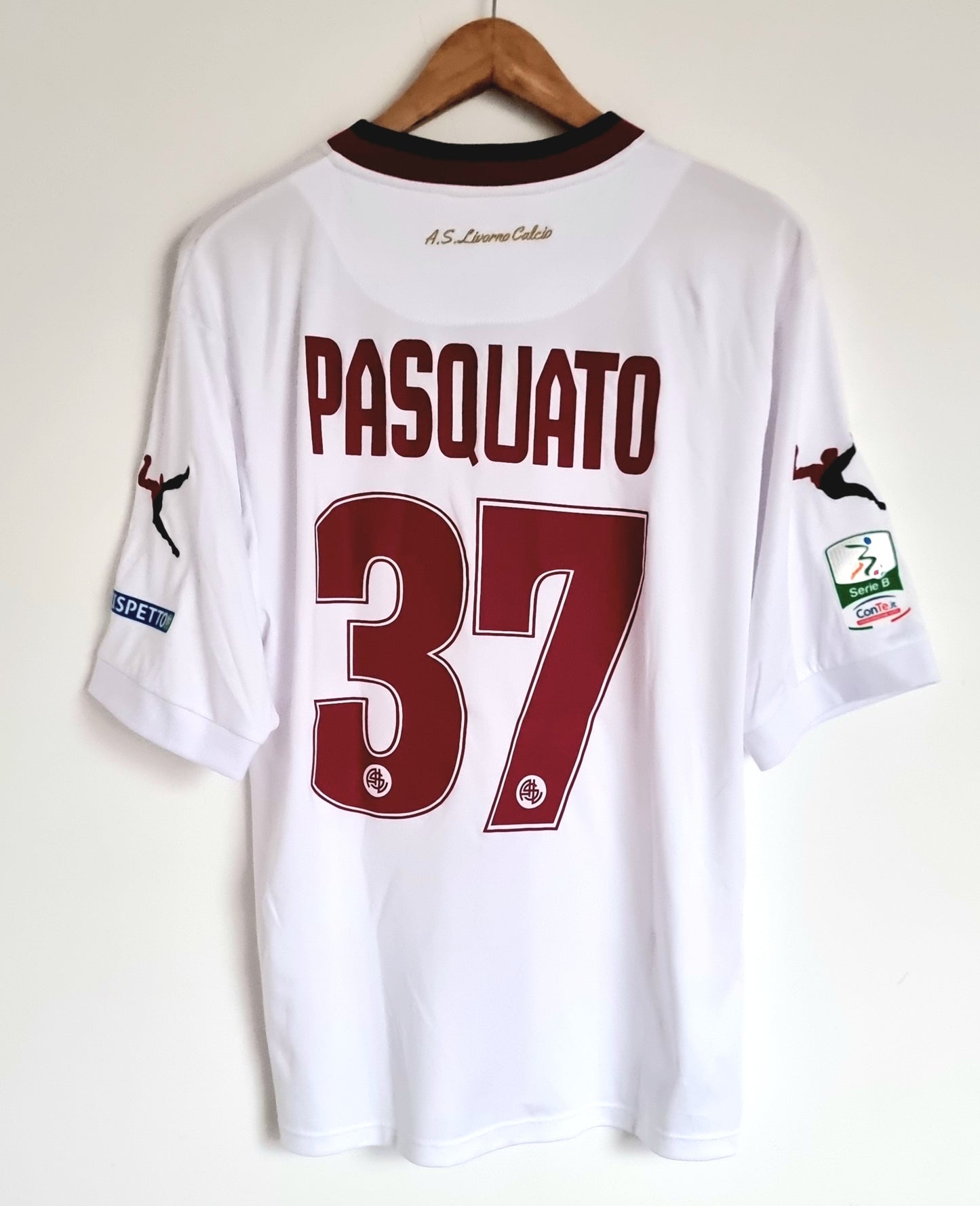 Legea Livorno 15/16 'Pasquato 37' Match Issue Away Shirt XL