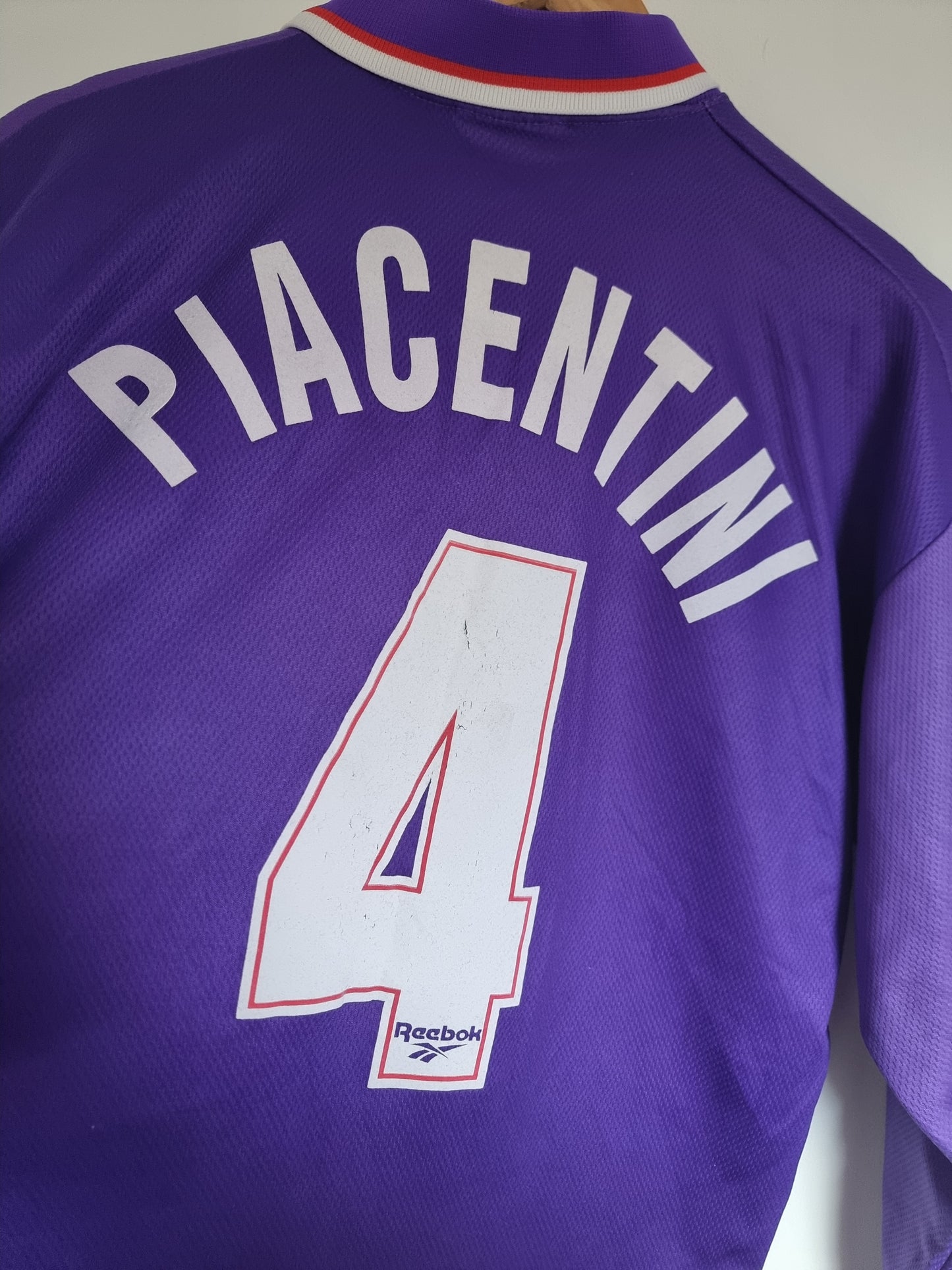 Reebok Fiorentina 95/96 'Piacentini 4' Long Sleeve Match Issue Home Shirt XL