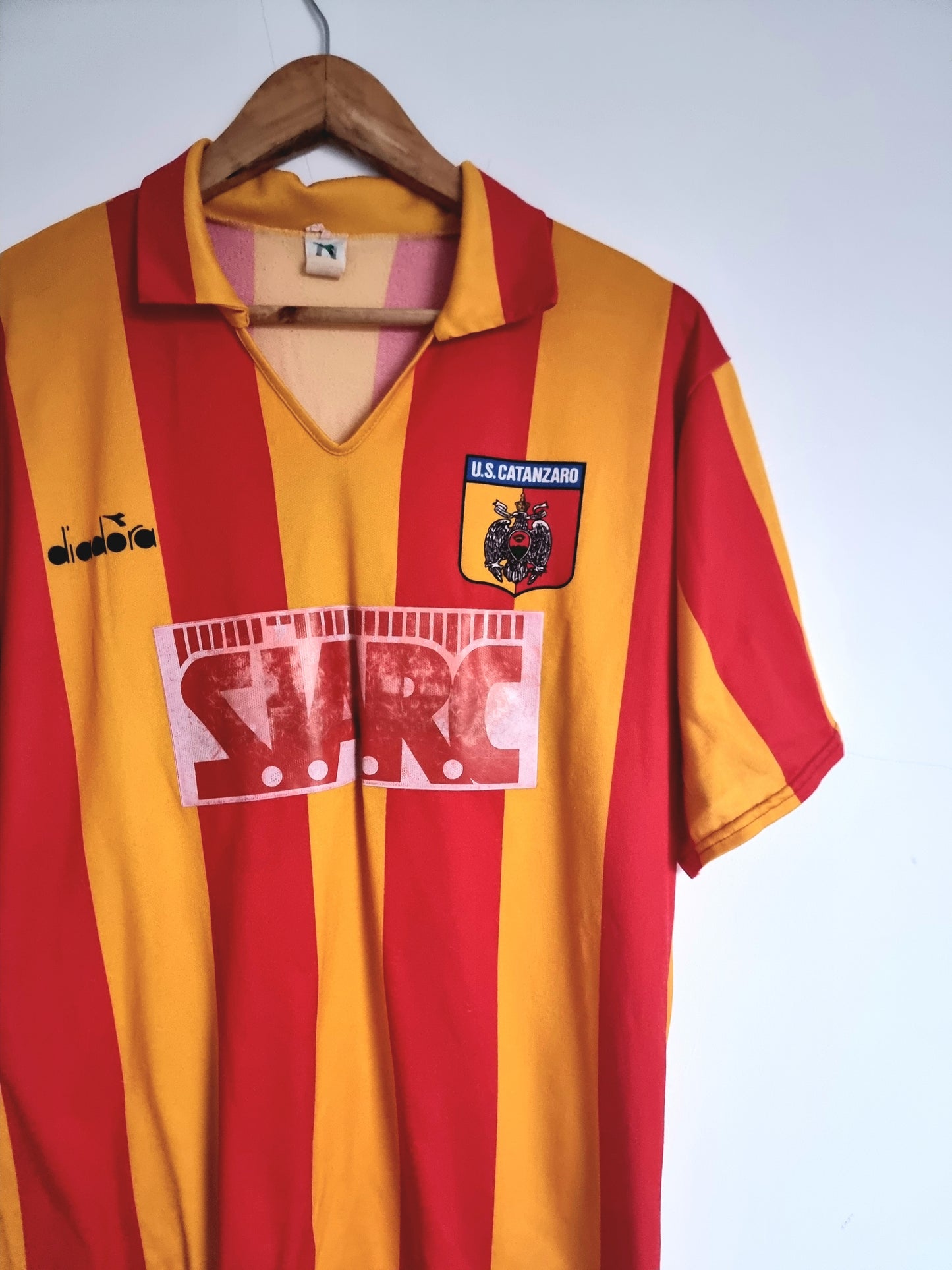 Diadora US Catanzaro 90/91 Match Issue Home Shirt XL