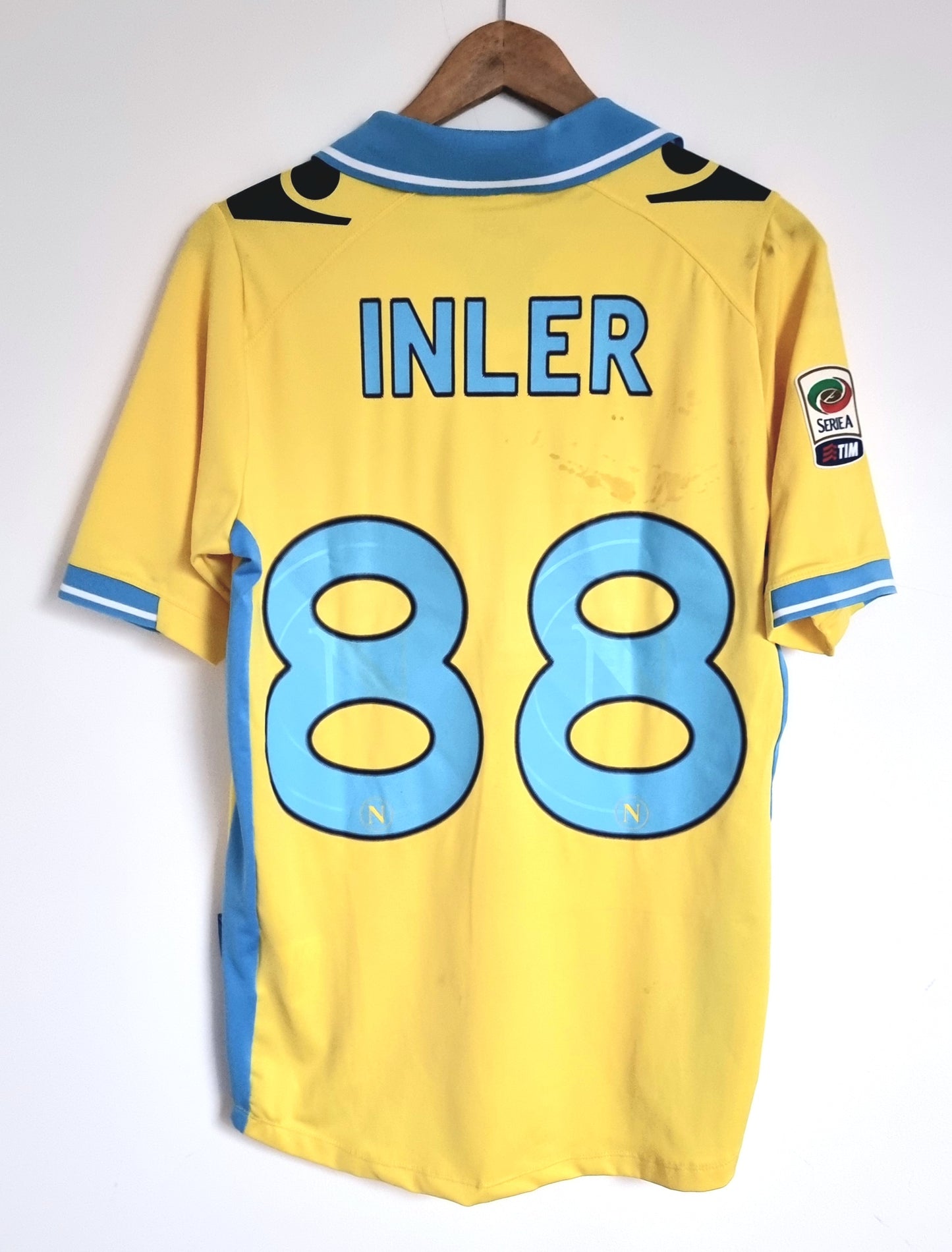 Macron Napoli 11/12 'Inler 88' Match Issue Third Shirt XL