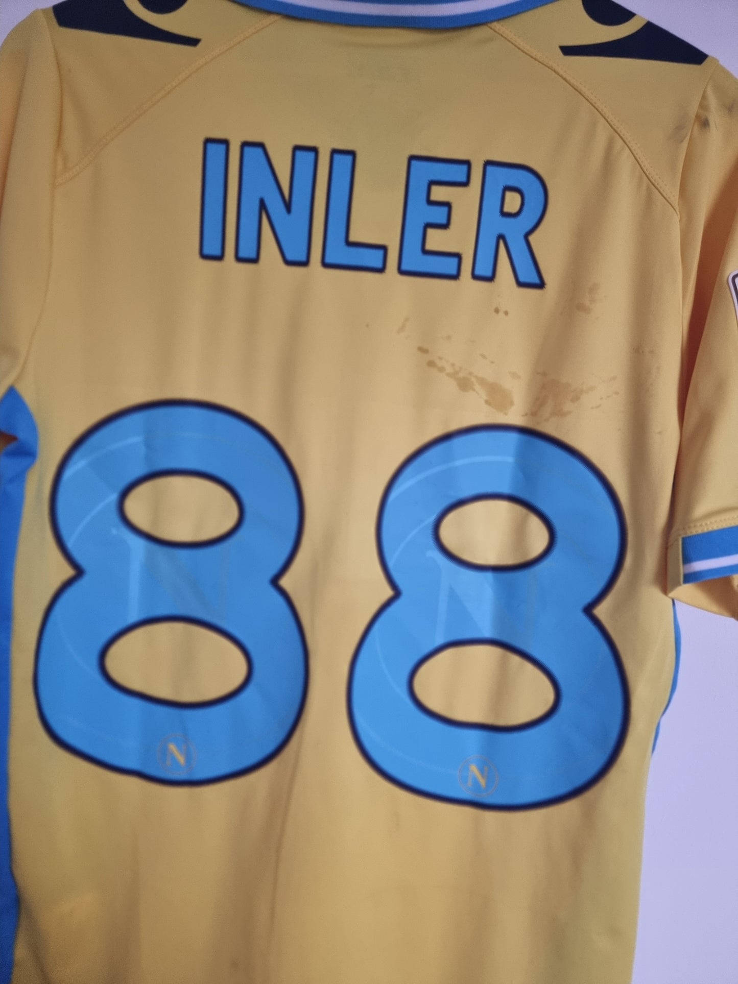 Macron Napoli 11/12 'Inler 88' Match Issue Third Shirt XL