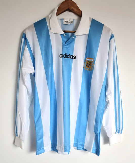 Adidas Deadstock Argentina 1994 Long Sleeve Home Shirt Small
