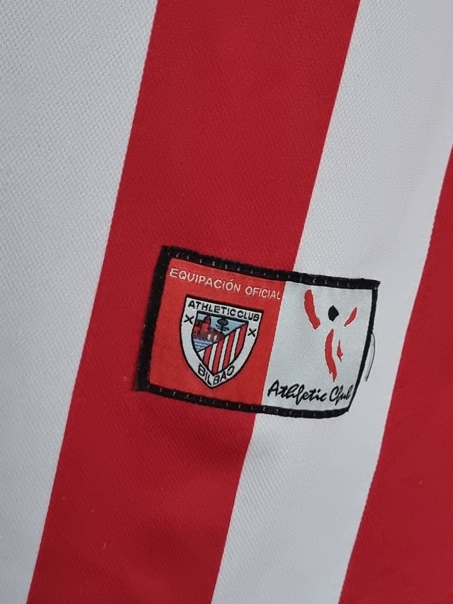 In House Athletic Bilbao 04/06 Long Sleeve Match Issue Home Shirt Medium