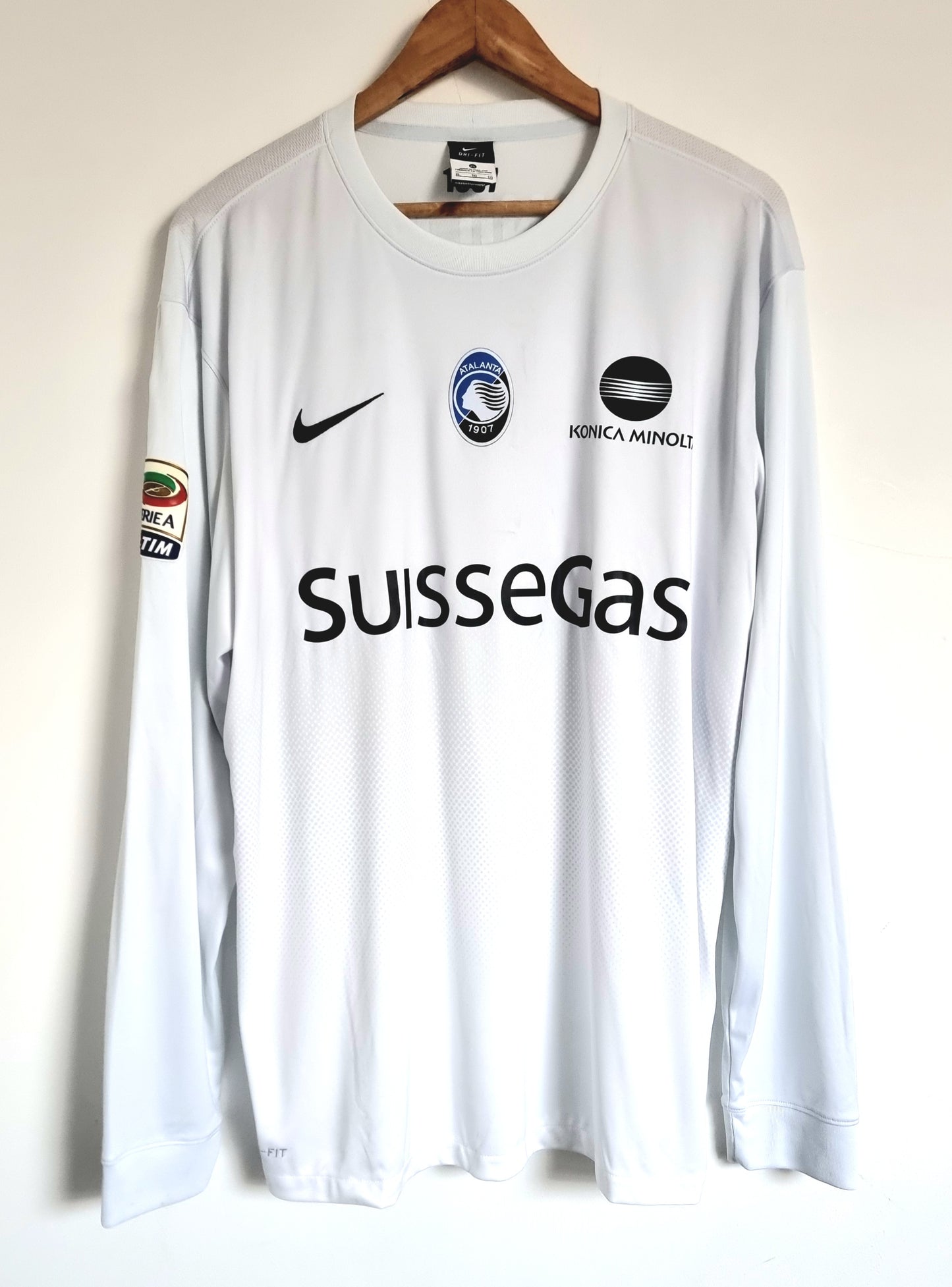 Nike Atalanta 14/15 'Pinilla 51' Long Sleeve Match Issue Away Shirt XL