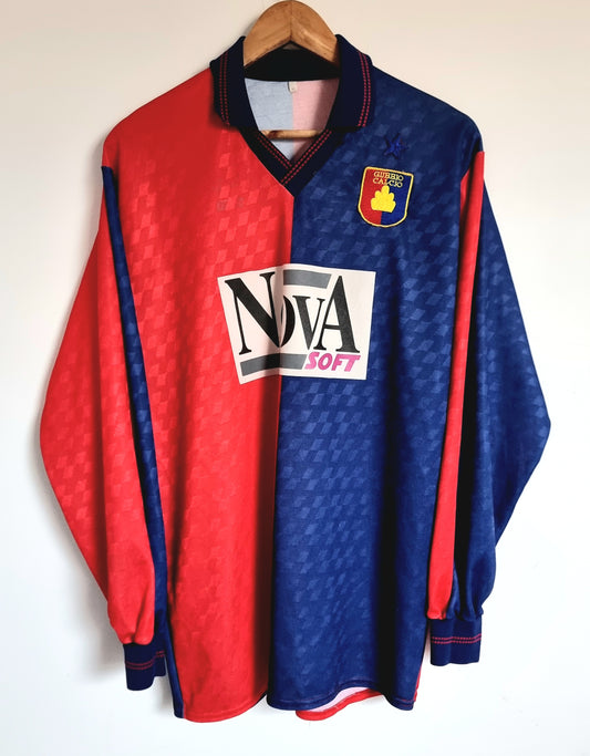 Top 87 AS Gubbio 90/91 Long Sleeve Match Issue Home Shirt XL