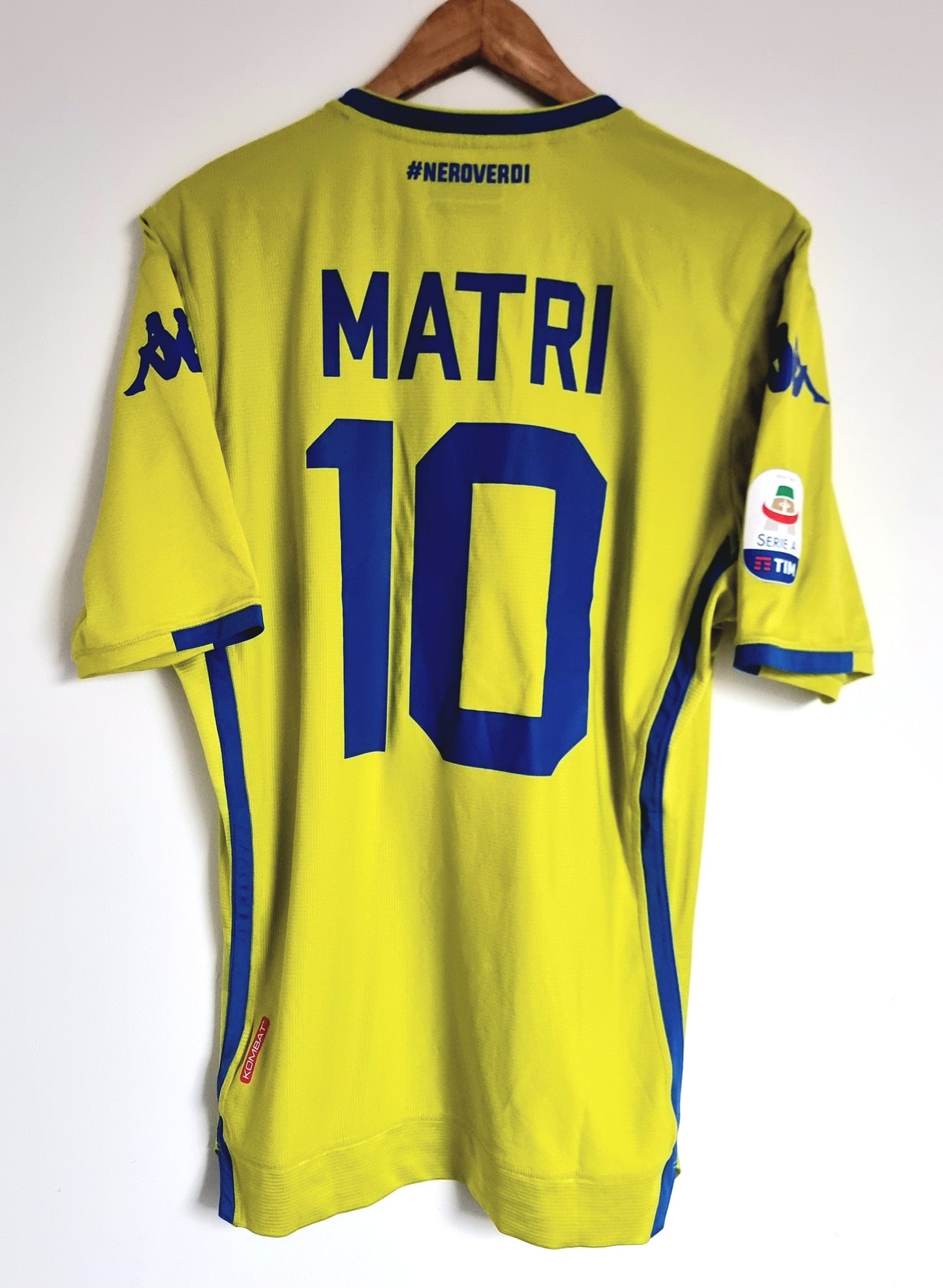 Kappa Kombat Sassuolo 18/19 'Matri 10' Match Issue Third Shirt XXL