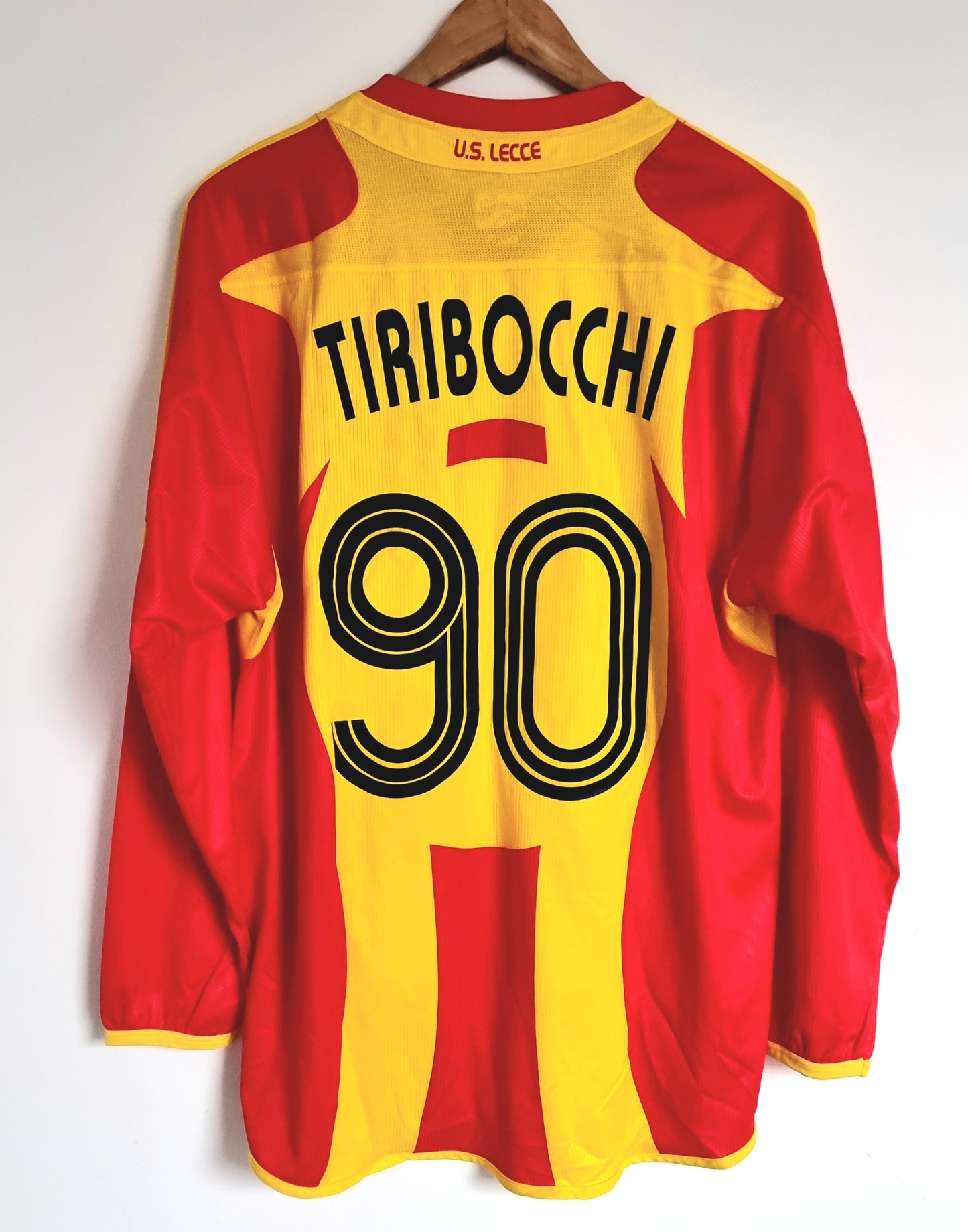 Asics Lecce 06/08 'Tiribocchi 90' Long Sleeve Home Shirt XL