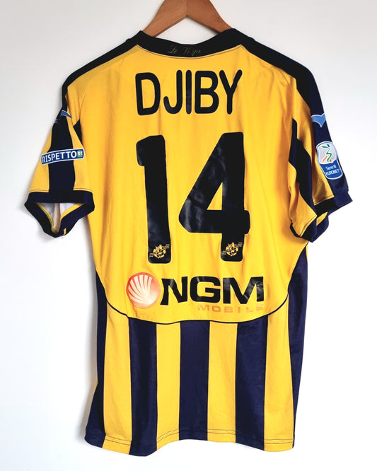 Fly Line Juve Stabia 13/14 'Djiby 14' Match Issue Home Shirt Large