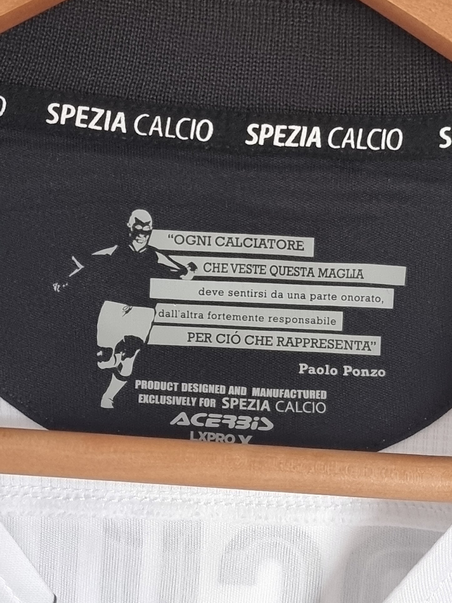 Acerbis Spezia 19/20 'Marchizza 5' Match Issue Home Shirt Large