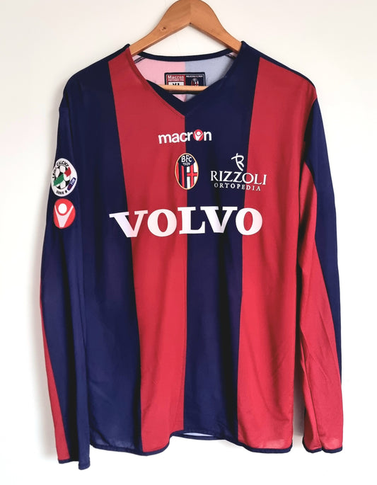 Macron Bologna 06/07 'Danilevicius 99' Long Sleeve Match Issue Home Shirt XL