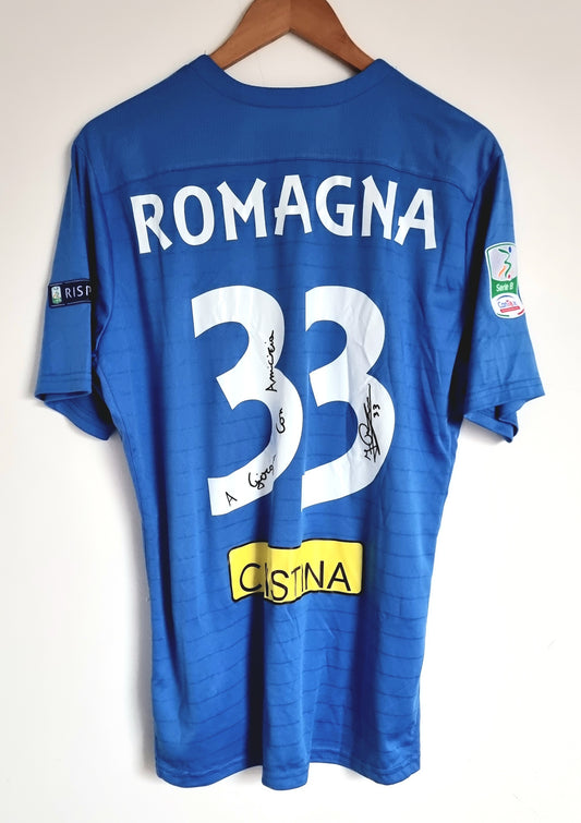 Joma Novara 16/17 'Romagna 33' Signed Match Issue Home Shirt Large