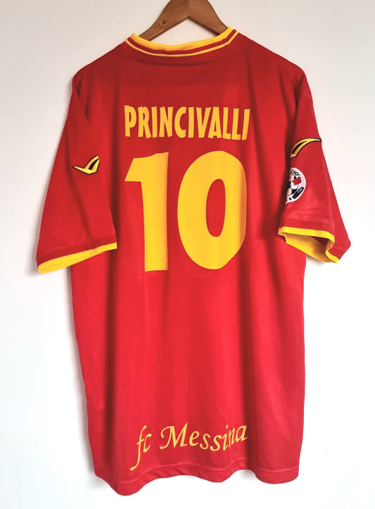 Legea Messina 03/04 'Princivalli 10' Match Issue Shirt XL