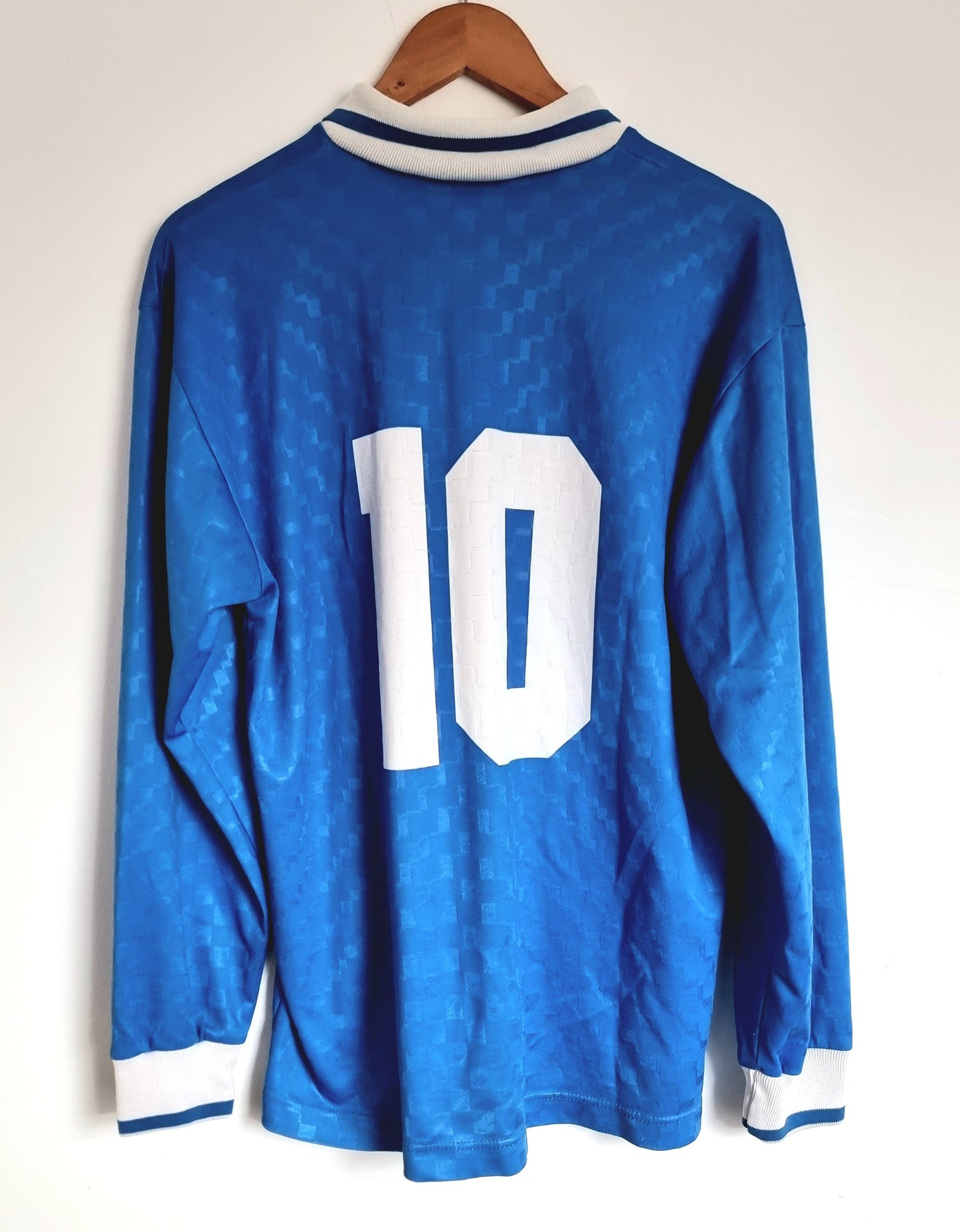 Lotto Napoli 95/96 '10 (Pizzi)' Long Sleeve Match Issue Shirt XL