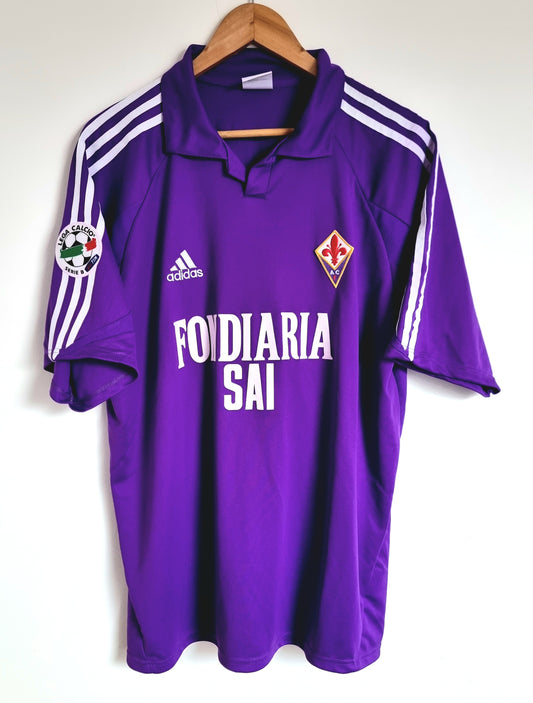 Adidas Fiorentina 03/04 'Graffiedi 20' Match Issue Home Shirt Large