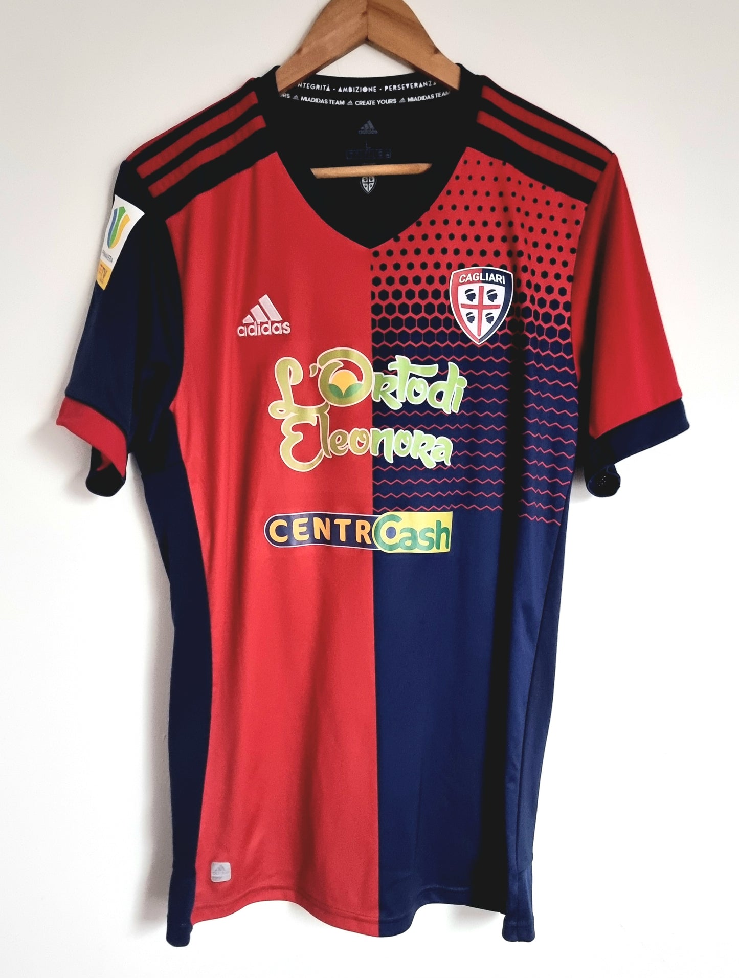 Adidas Cagliari 21/22 'Palomba 4' Match Issue Primavera Home Shirt Large